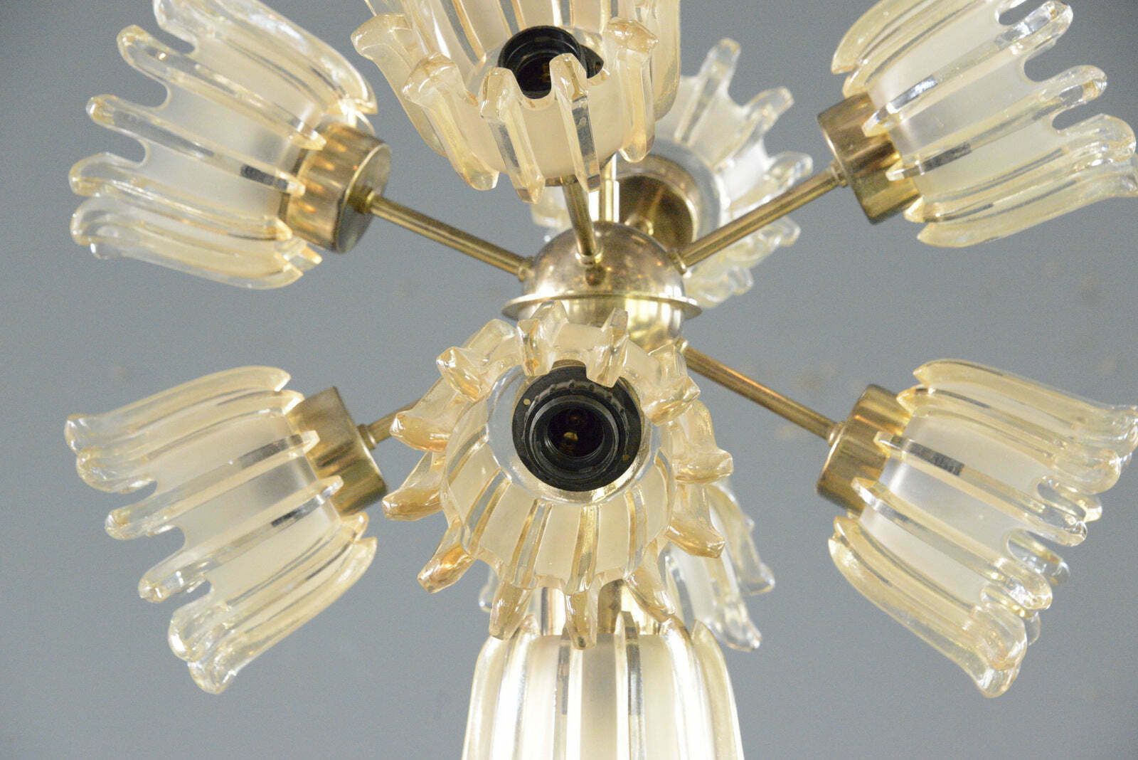 Mid Century Chandelier By Leclaire & Schäfer Circa 1960s photo vintage