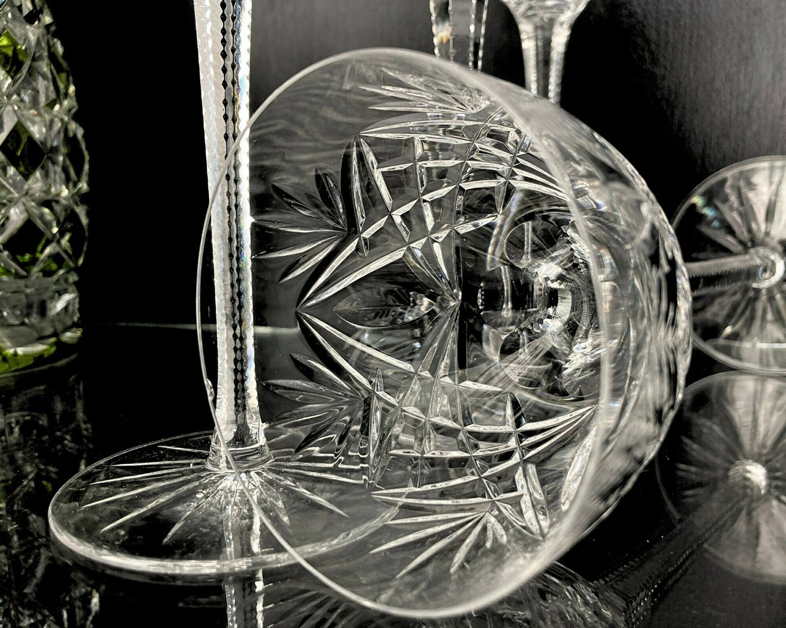 Crystal Wine Glasses Tall | 6pcs | Wine Goblets Or Water Glasses | Saint Louis, Val Saint Lambert photo buy