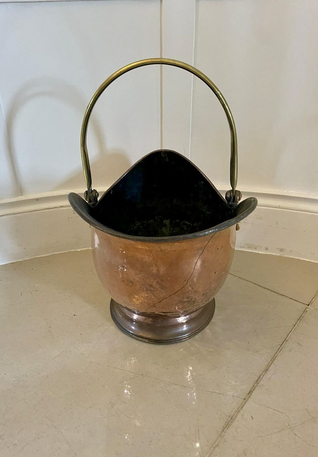 Antique George III Quality Coal Scuttle photo Home Fixtures