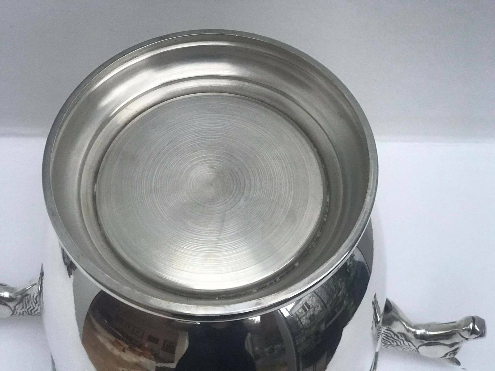 Champagne Bucket Silver Plated Horse Head Handles Decor Bar Cart Christmas Table Wine Chiller Cooler Gift For Wedding Equestrian Man Cave photo Home Decor
