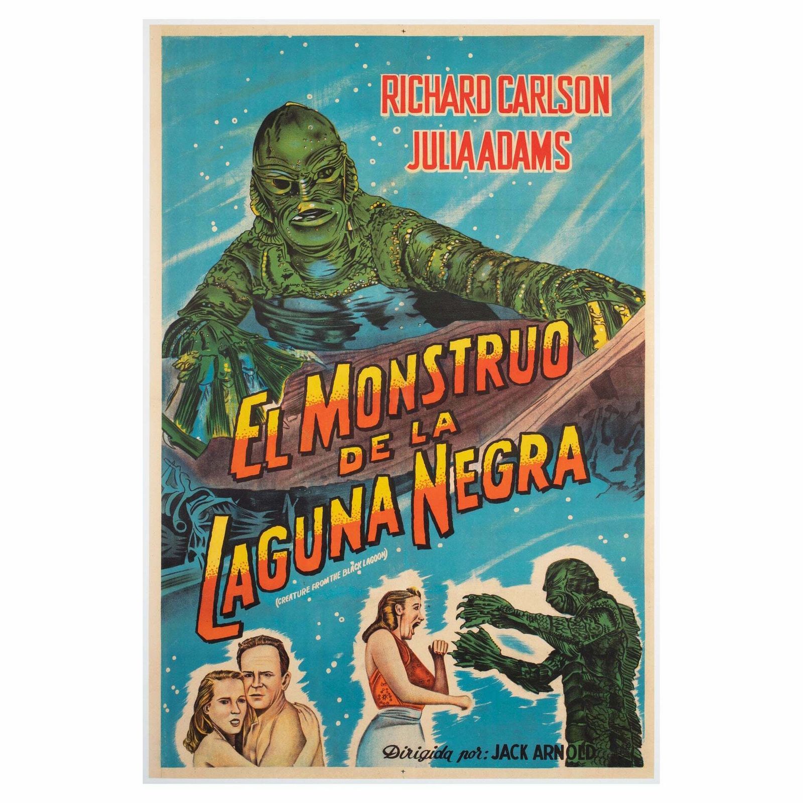 The Creature From The Black Lagoon 1950s Argentinian Film Poster