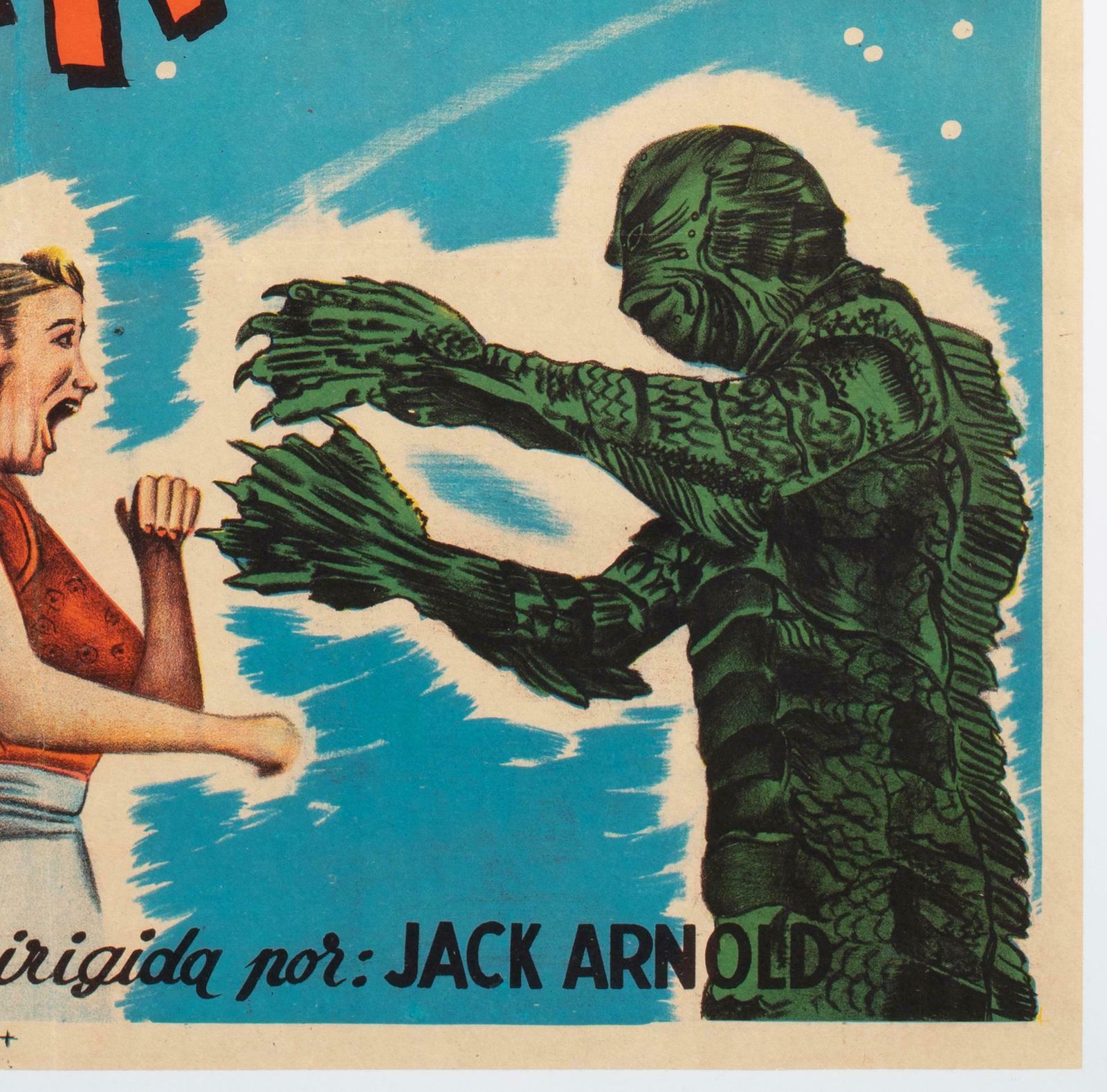 The Creature From The Black Lagoon 1950s Argentinian Film Poster photo vintage