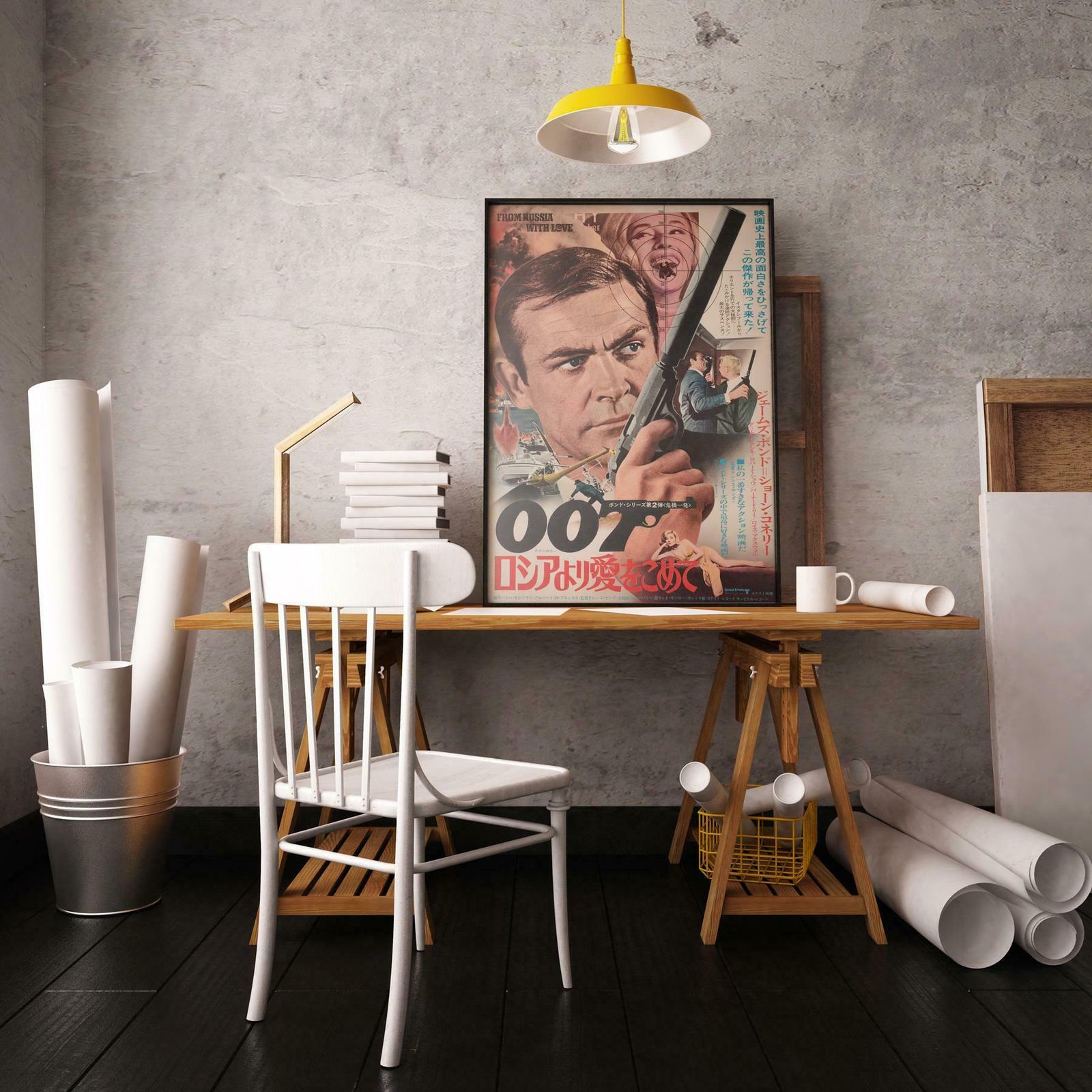 From Russia With Love R1972 Japanese B2 Film Poster photo furniture
