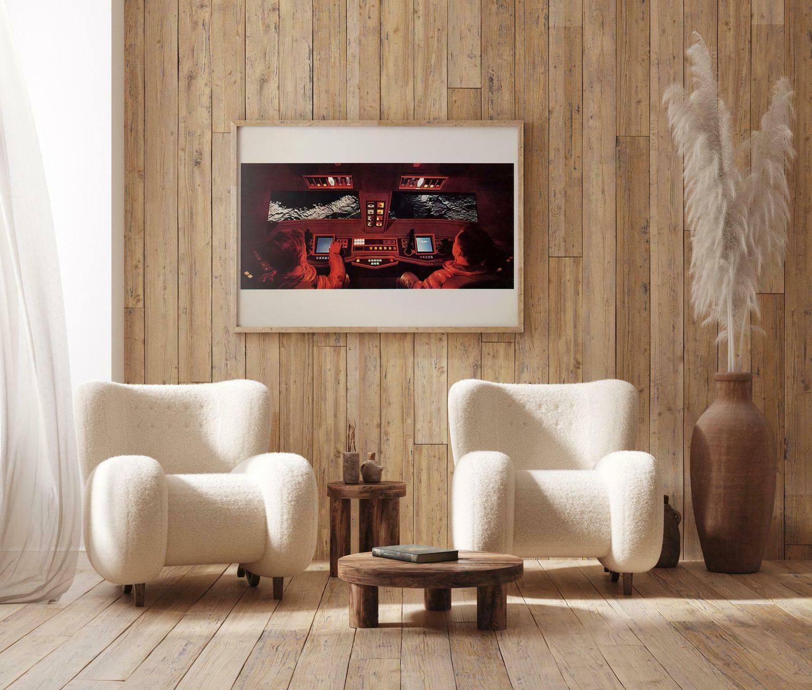 2001 A Space Odyssey 1968 Italian Jumbo Film Still Poster Cockpit Style photo furniture
