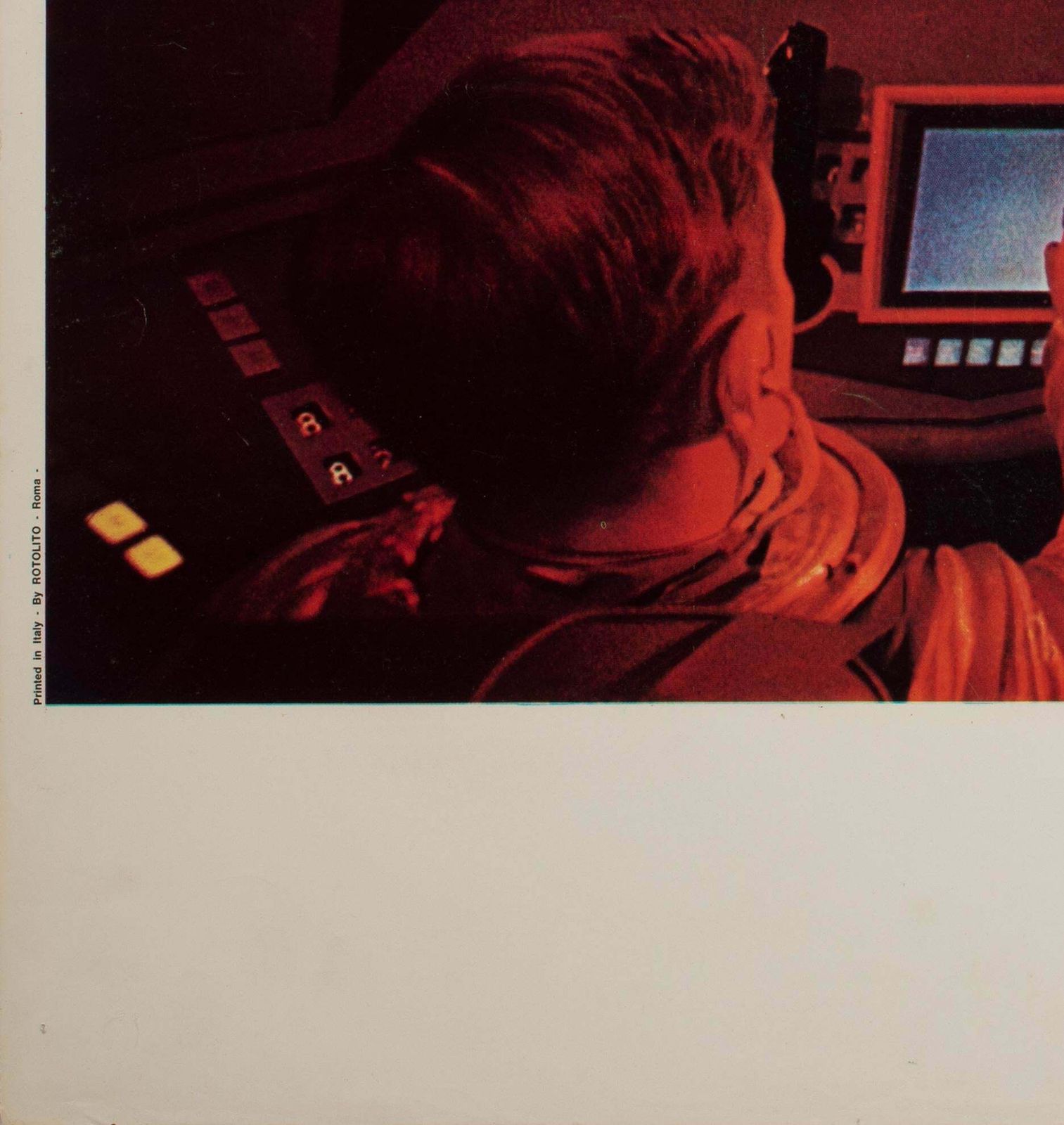 2001 A Space Odyssey 1968 Italian Jumbo Film Still Poster Cockpit Style photo vinterior