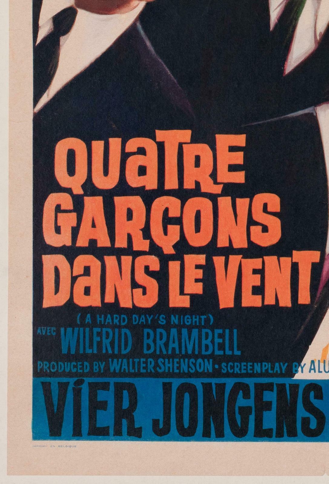 A Hard Day's Night 1964 Belgian Film Poster photo 1300.0