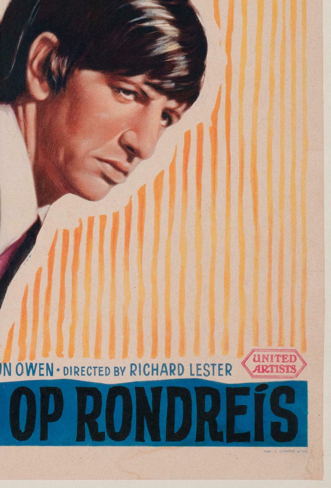 A Hard Day's Night 1964 Belgian Film Poster photo vinterior