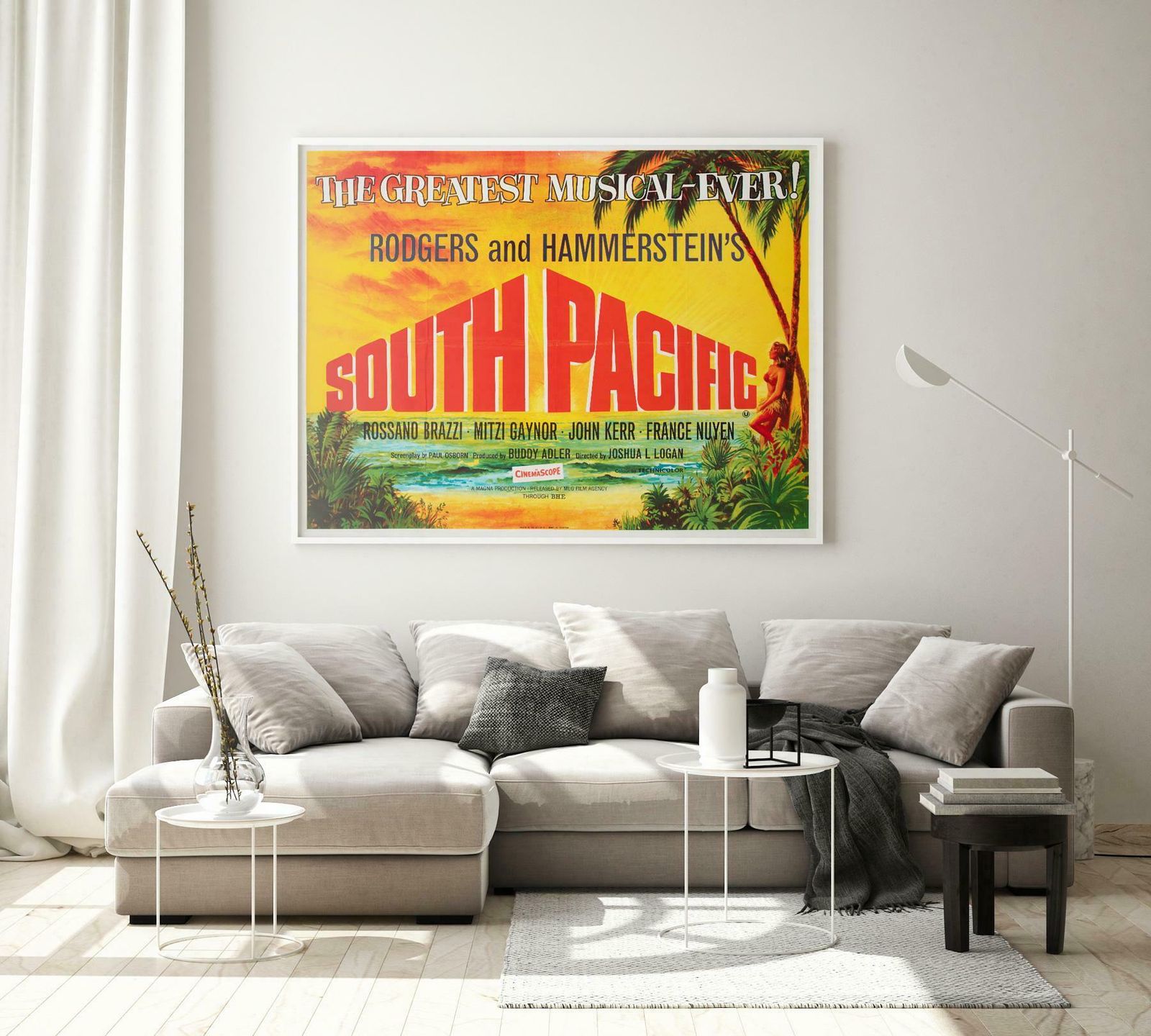 South Pacific R1960s Uk Quad Film Poster, Tom Chantrell photo furniture