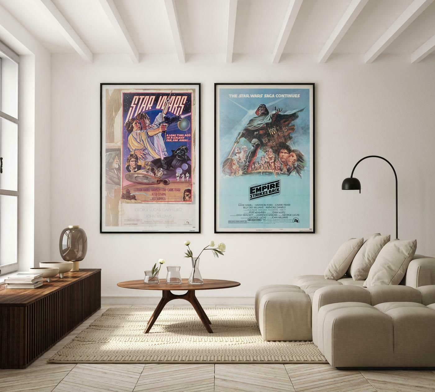 Star Wars Us 1 Sheet Style D Original Film Movie Poster, Struzen, 1977 photo furniture