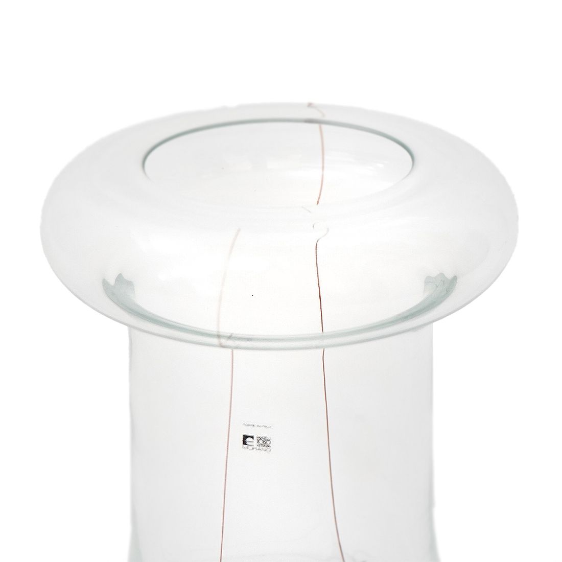 “Party” Transparent Glass Vase By Renato Toso For Fratelli Toso, 1970s photo for sale