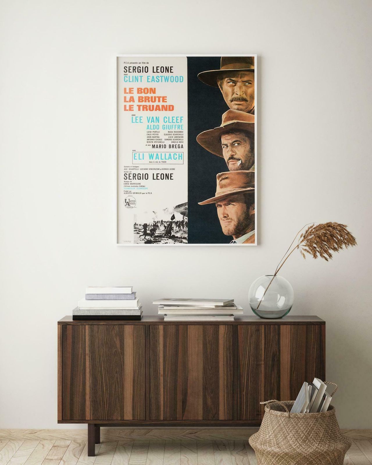 The Good, The Bad And The Ugly 1968 French Moyenne Film Poster photo furniture