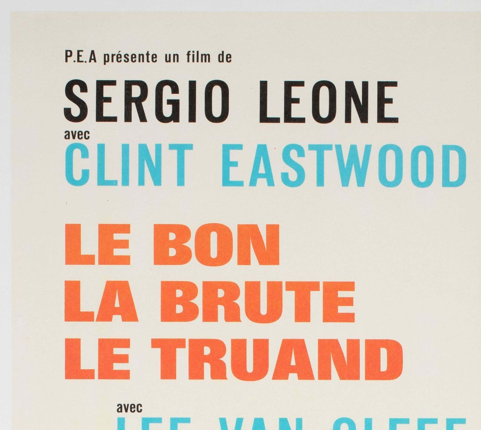 The Good, The Bad And The Ugly 1968 French Moyenne Film Poster photo for sale