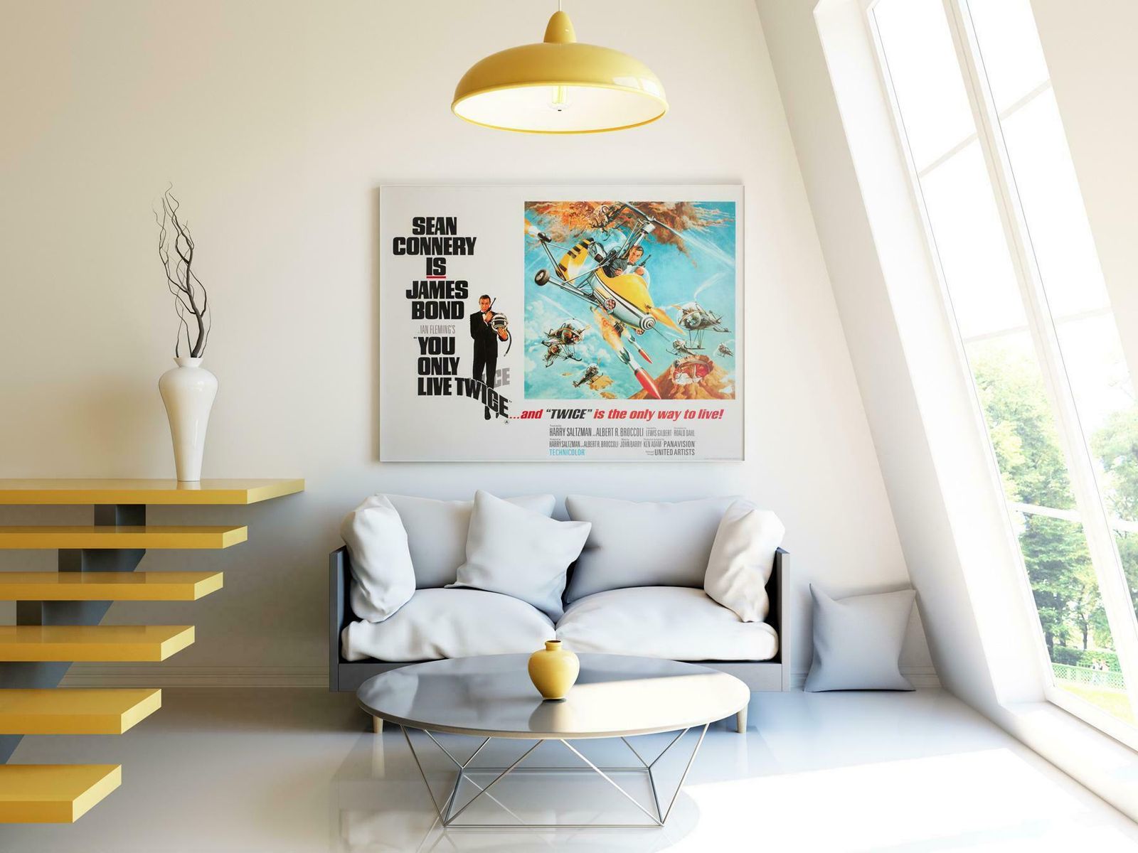 You Only Live Twice 1967 Uk Quad Style B Film Movie Poster, Frank Mccarthy photo furniture
