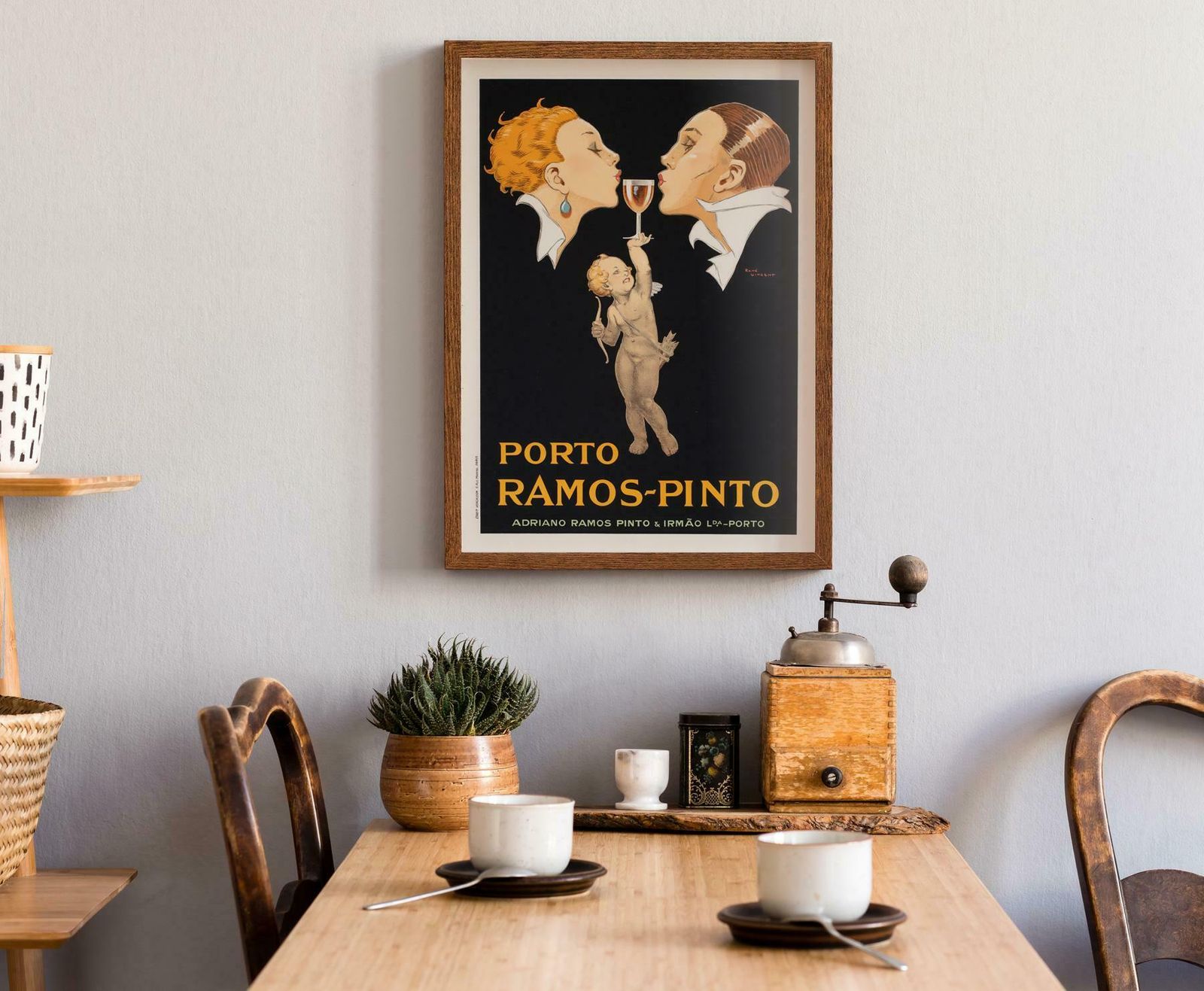 Porto Ramos C1920 French Alcohol Advertising Poster, Rene Vincent photo furniture