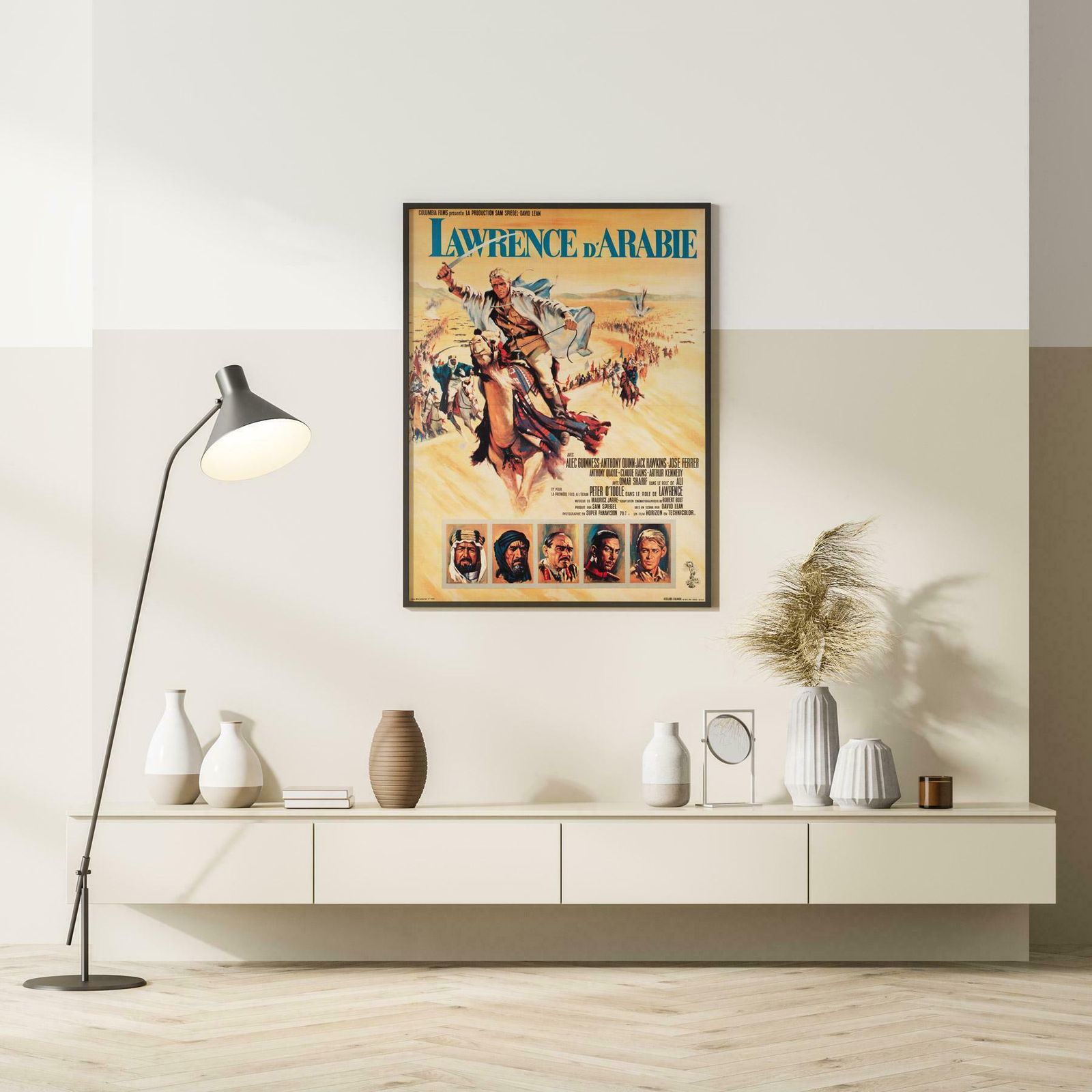 Lawrence Of Arabia 1963 French Moyenne Film Poster photo furniture