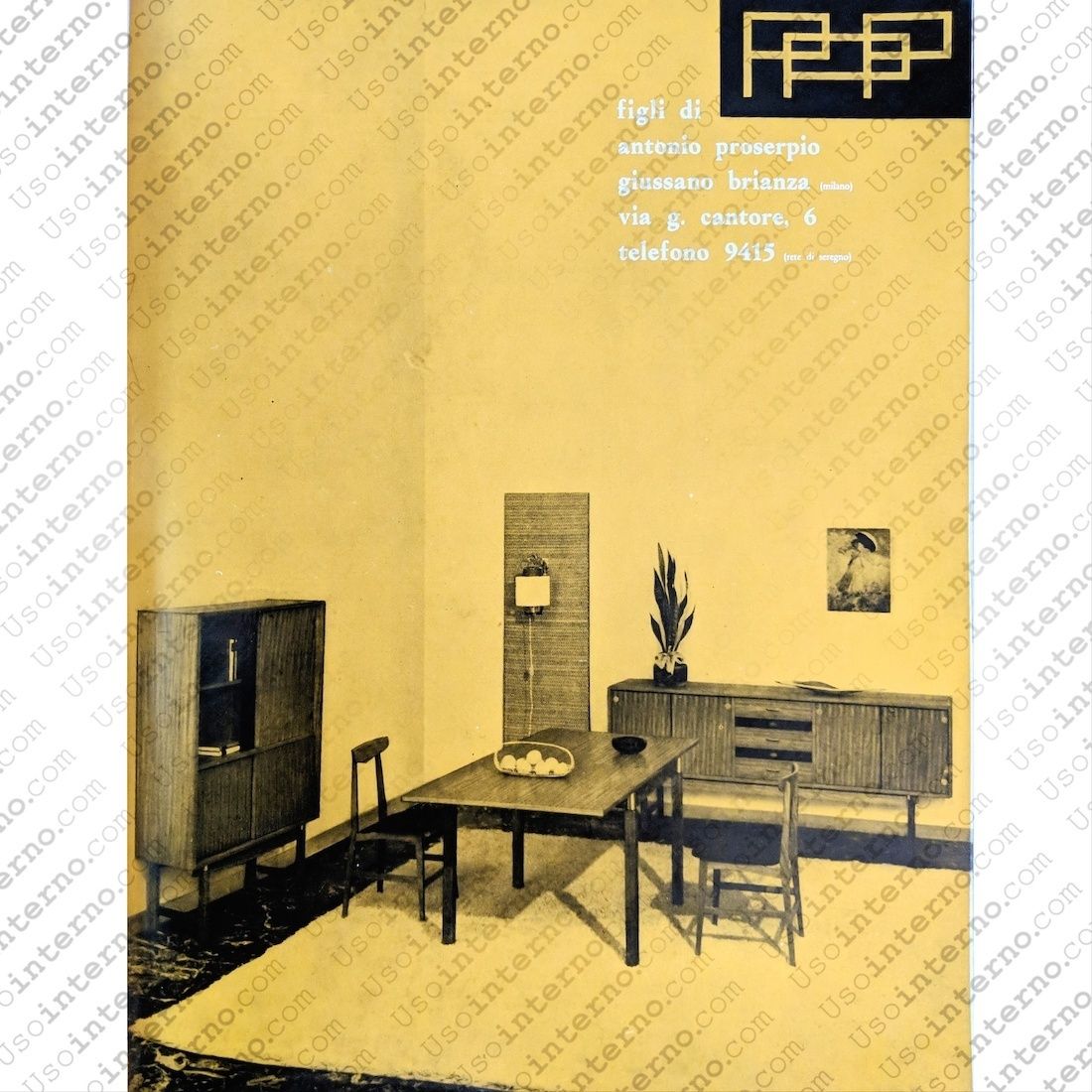 photo vinterior Extendable Dining Table By Figli Di Antonio Proserpo, 1960s