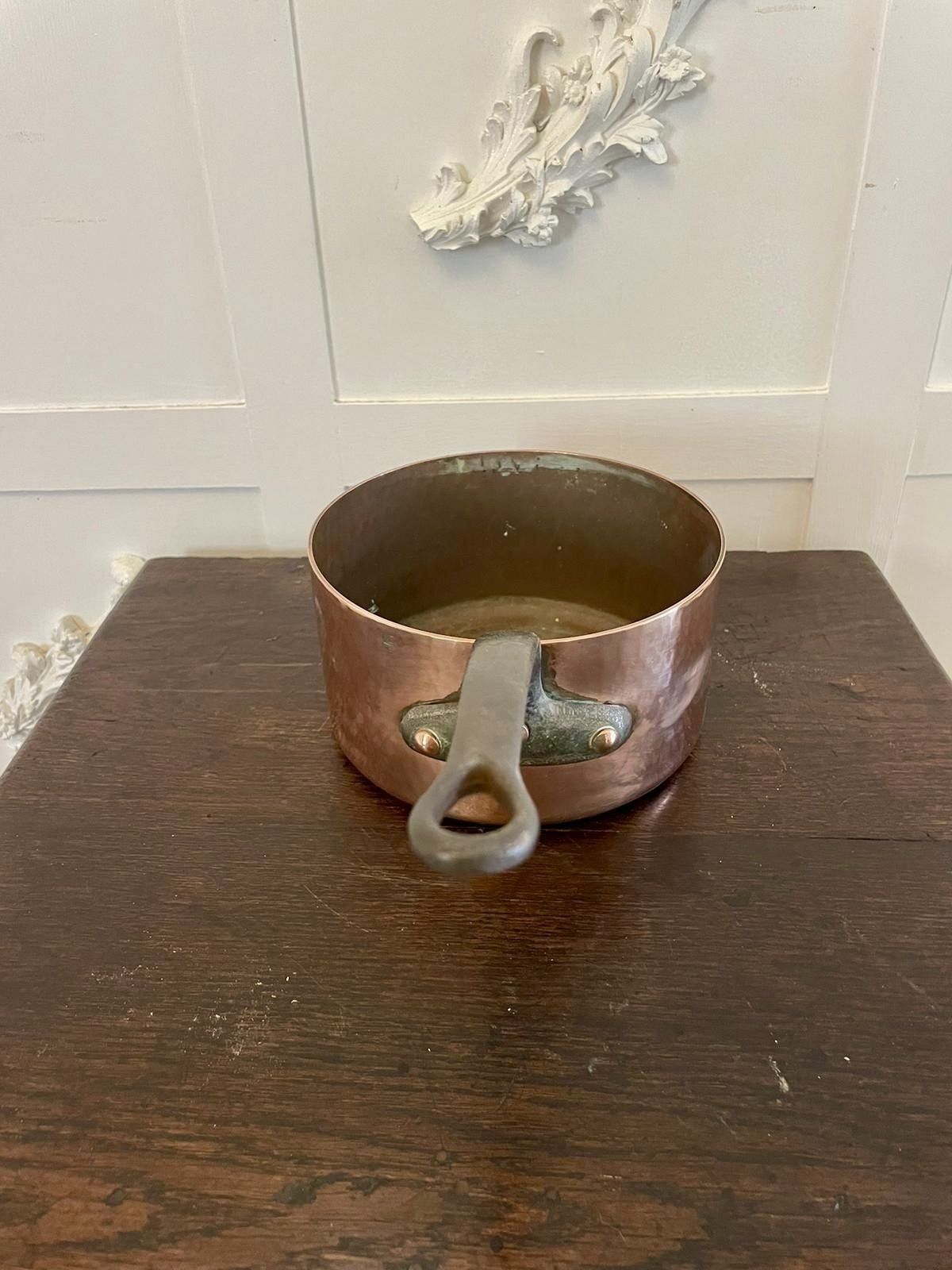 Antique 19th Century French Set Of Four Copper Pans photo buy