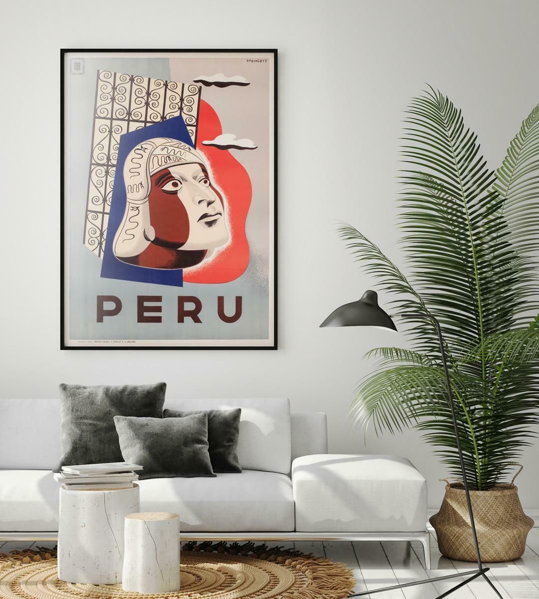 Peru C1950s Travel Advertising Poster, Sabino Springett photo furniture