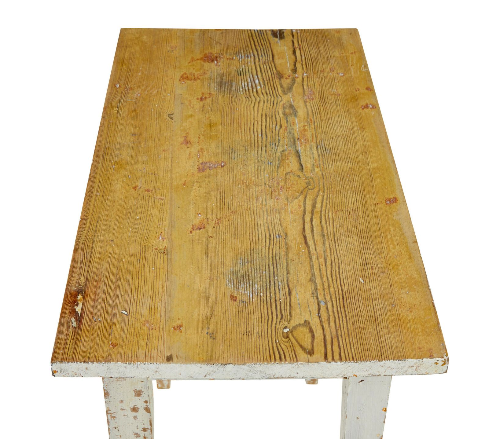 Swedish 19th Century Rustic Painted Pine Table photo furniture