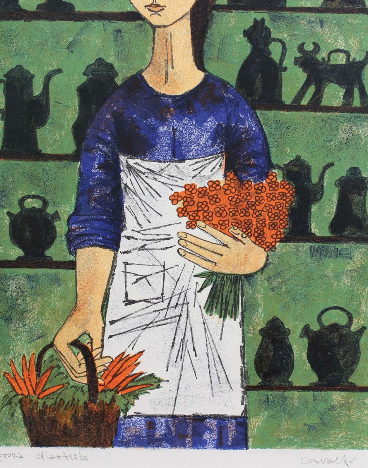 'Melancholic Muses V' By Vicenç Caraltó (Circa 1960s) photo vinterior