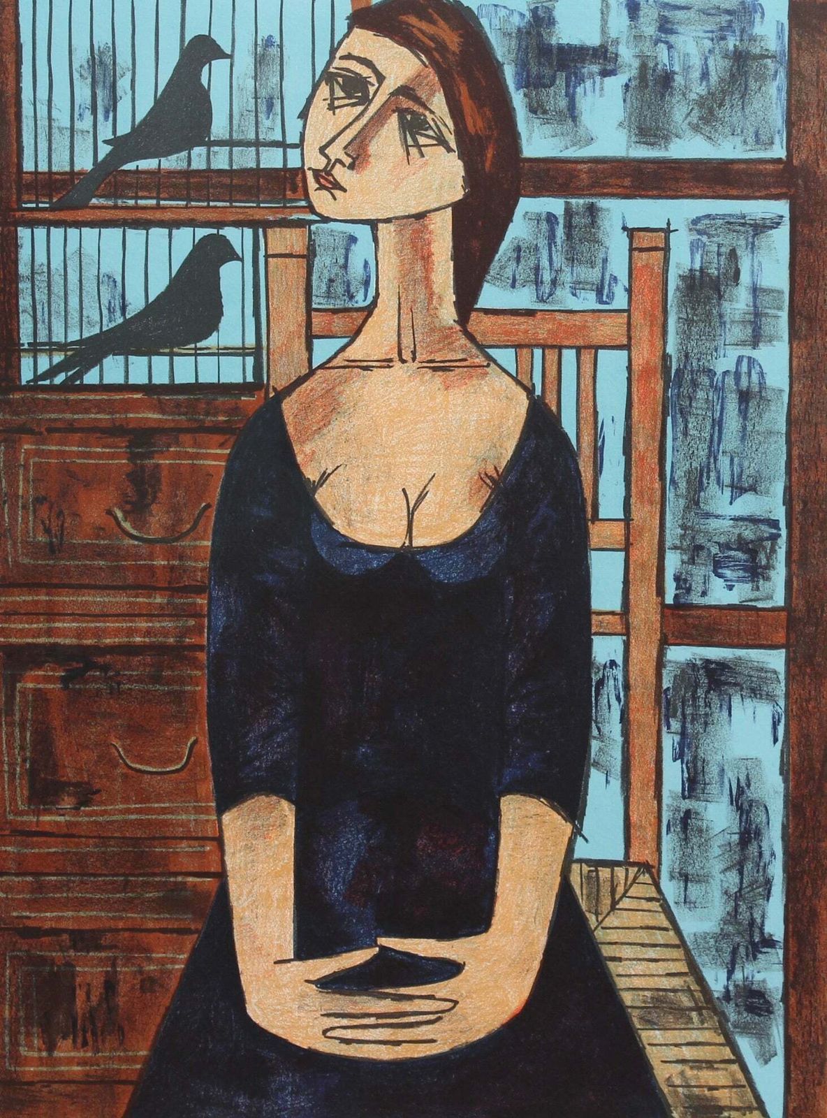 'Melancholic Muses VI' By Vicenç Caraltó (Circa 1960s) photo for sale