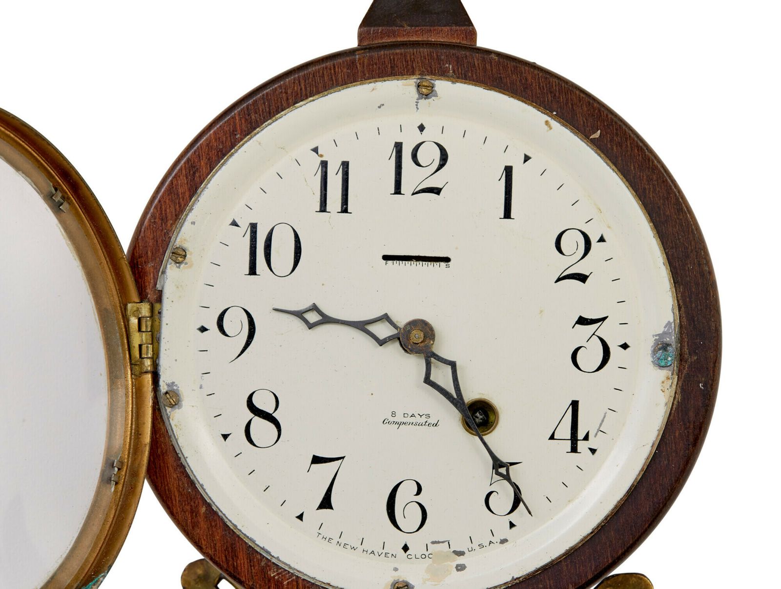 Early 20th Century New Haven Banjo Wall Clock photo for sale