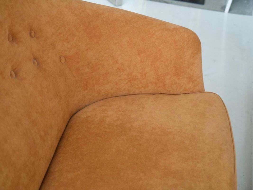 Paradise Sofa With Orange Fabric Upholstery By Kerstin Hörlin Holmqvist photo Furniture