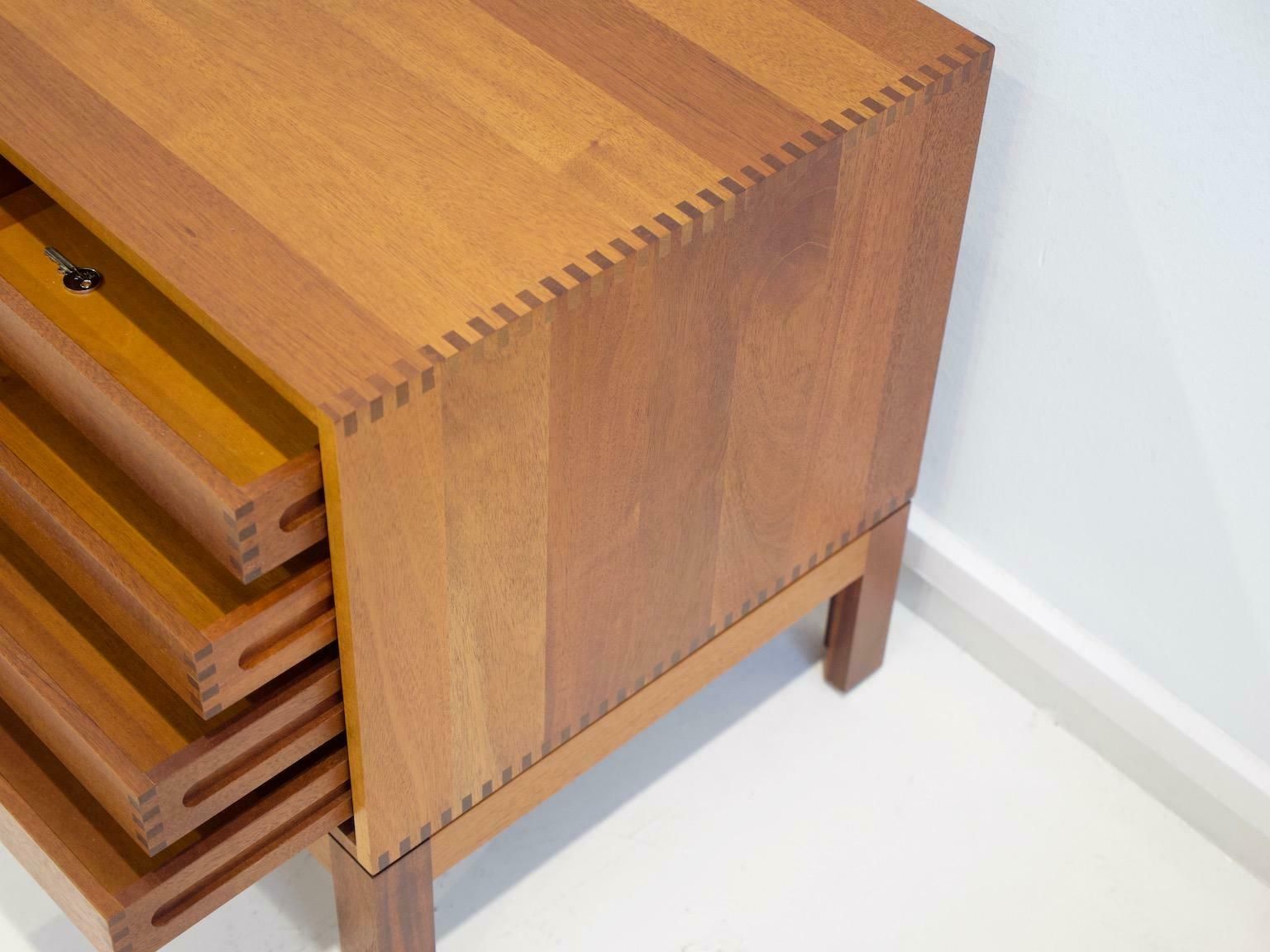 Pair Of Mid Century Modern Wooden Credenzas By Christian Hvidt photo for sale