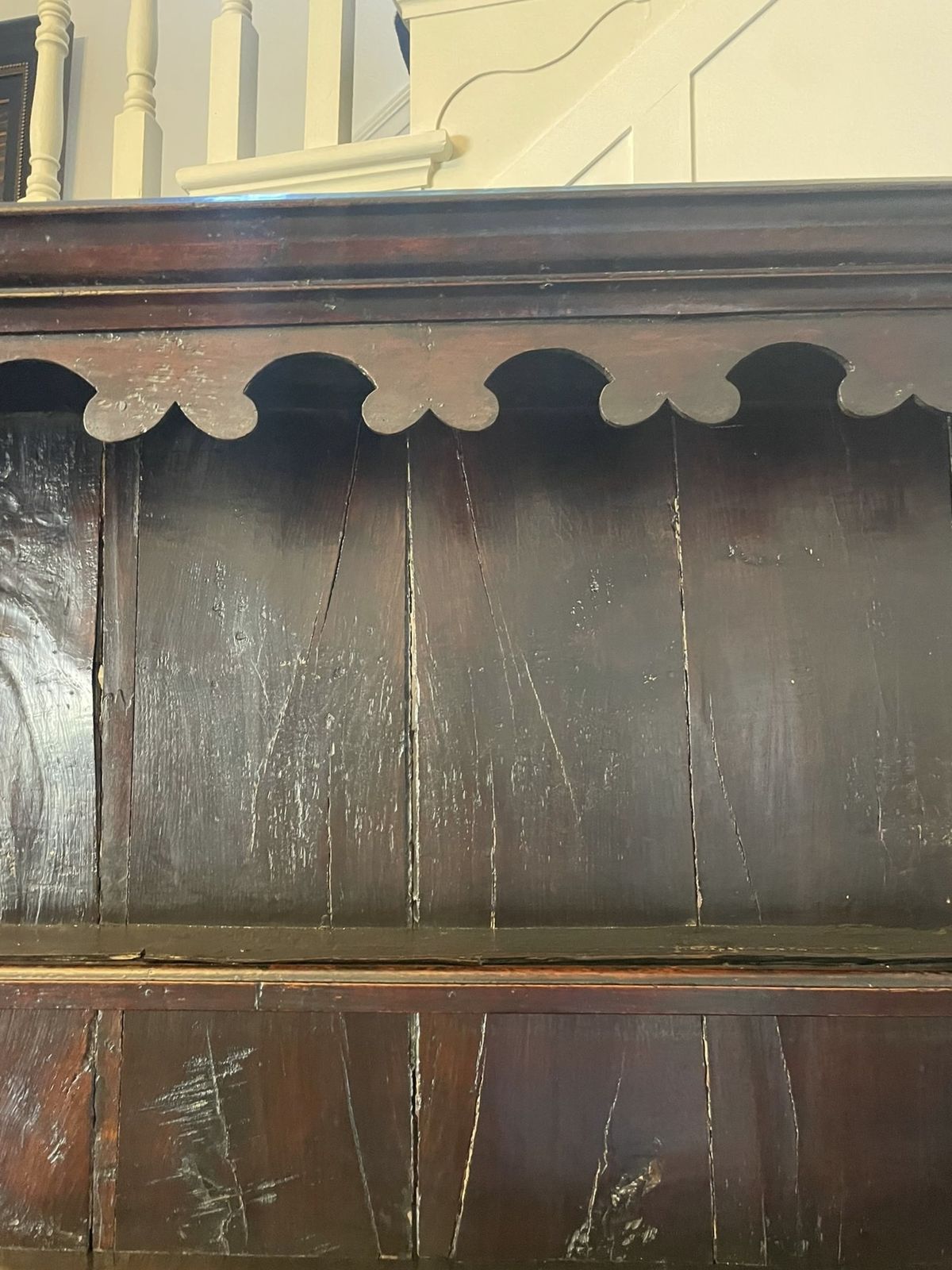 Antique 18th Century Outstanding Quality Oak Welsh Dresser And Original Plate Rack photo vinterior