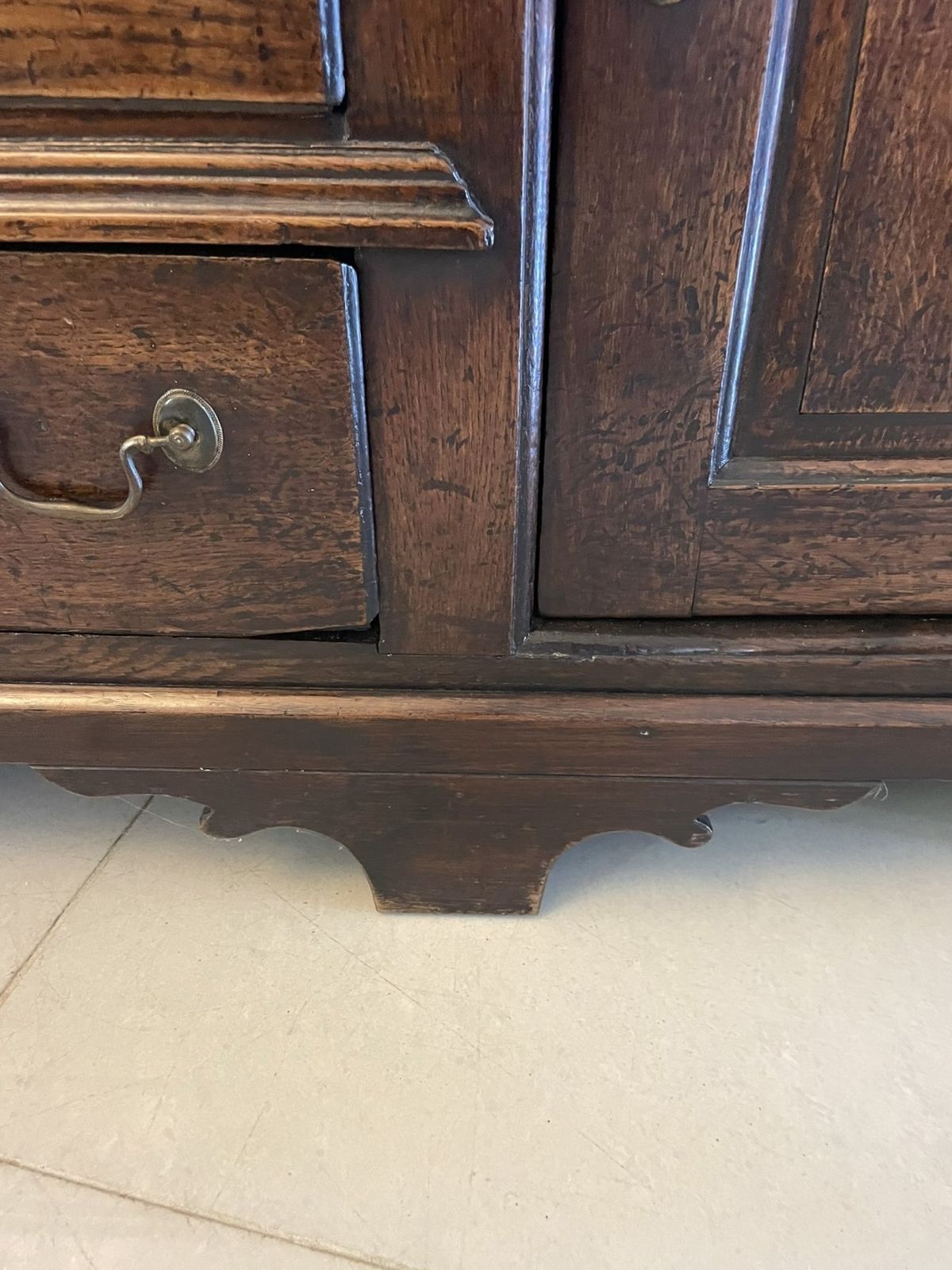 photo buy Antique 18th Century Outstanding Quality Oak Welsh Dresser And Original Plate Rack
