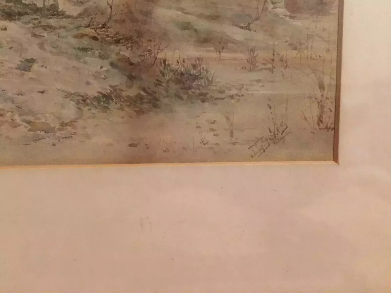 John Gutteridge Sykes 1866 1941 Antique Watercolour Painting English Landscape photo vintage
