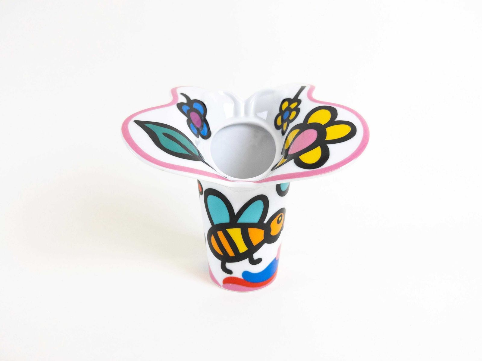 Florinda Series Vase By Maarten Vrolijk For Rosenthal Studio Line   90s Porcelain Vase photo 111.0