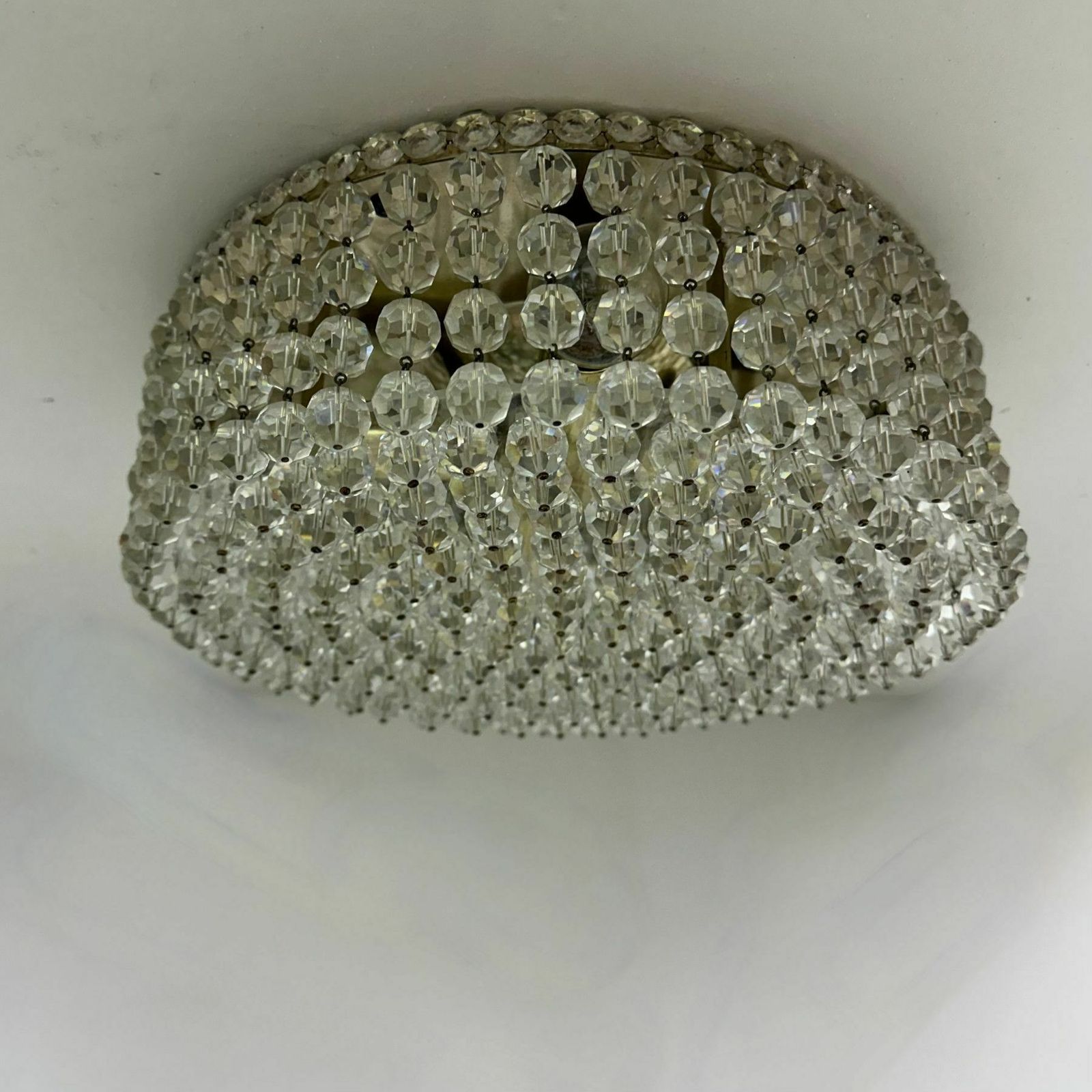 Plafondlamp Met Swarovski Kristallen, Jaren 1970 photo furniture