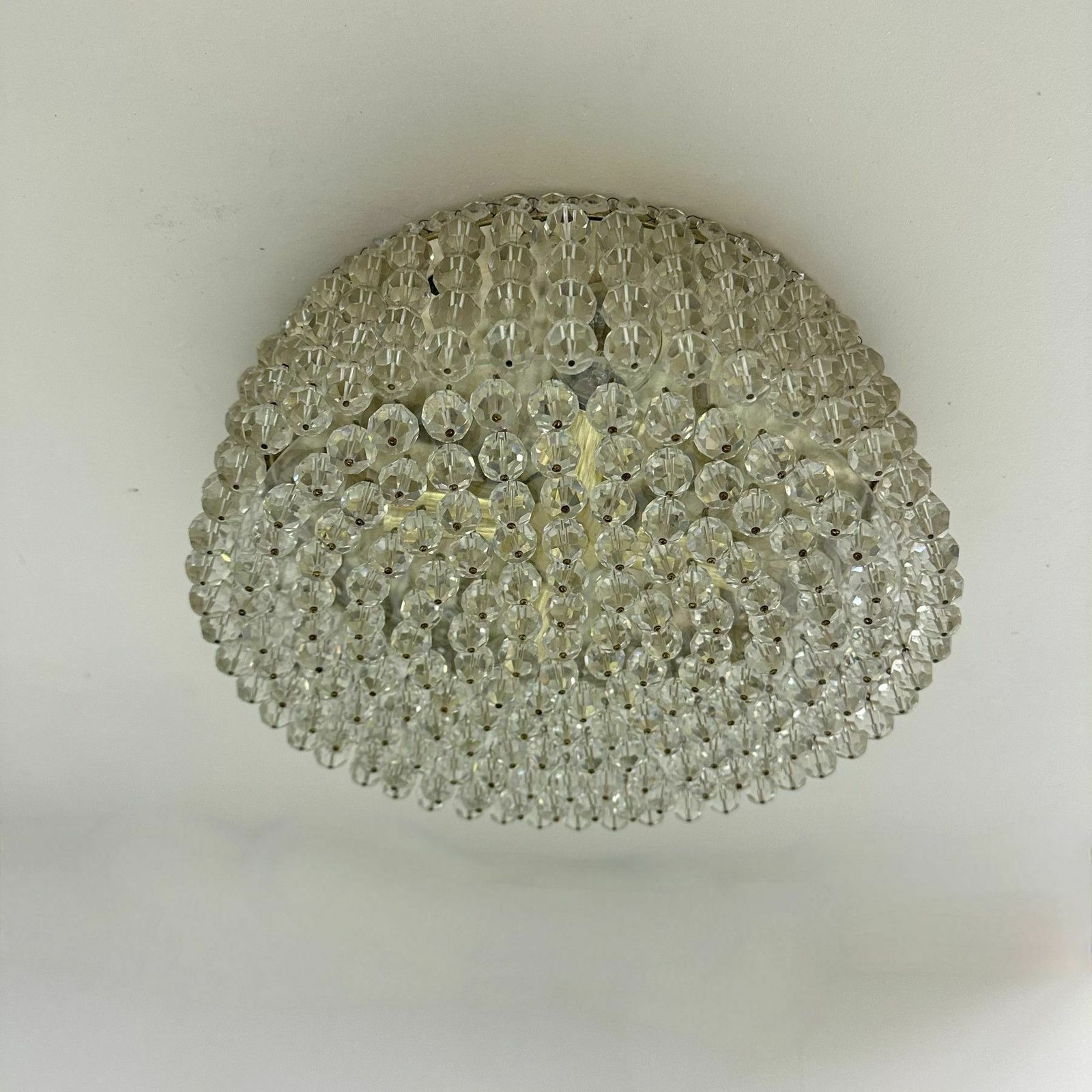 Plafondlamp Met Swarovski Kristallen, Jaren 1970 photo vinterior