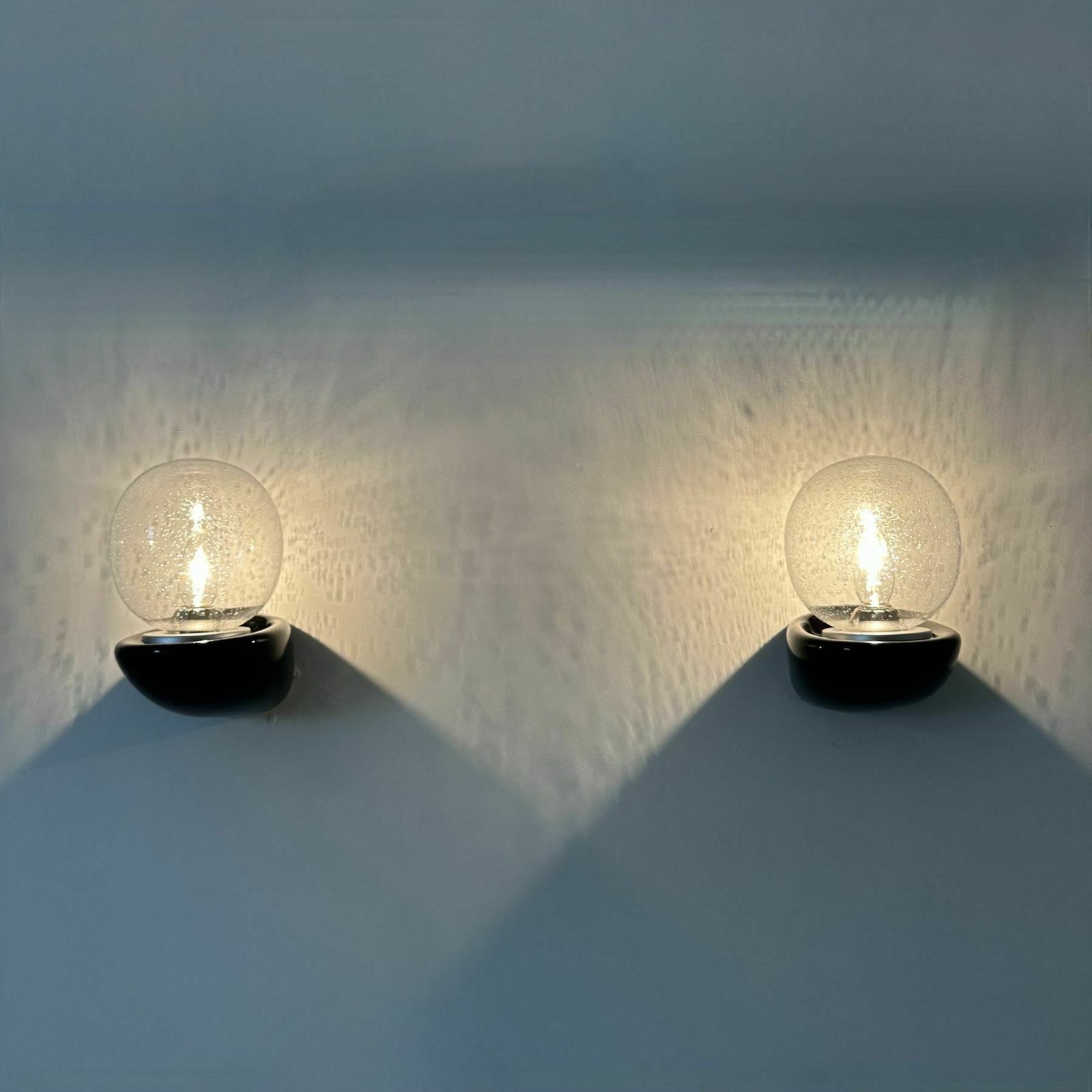 Pair Of 2 Sphinx Holland Ceramic Wall Lamps , 1980s photo for sale
