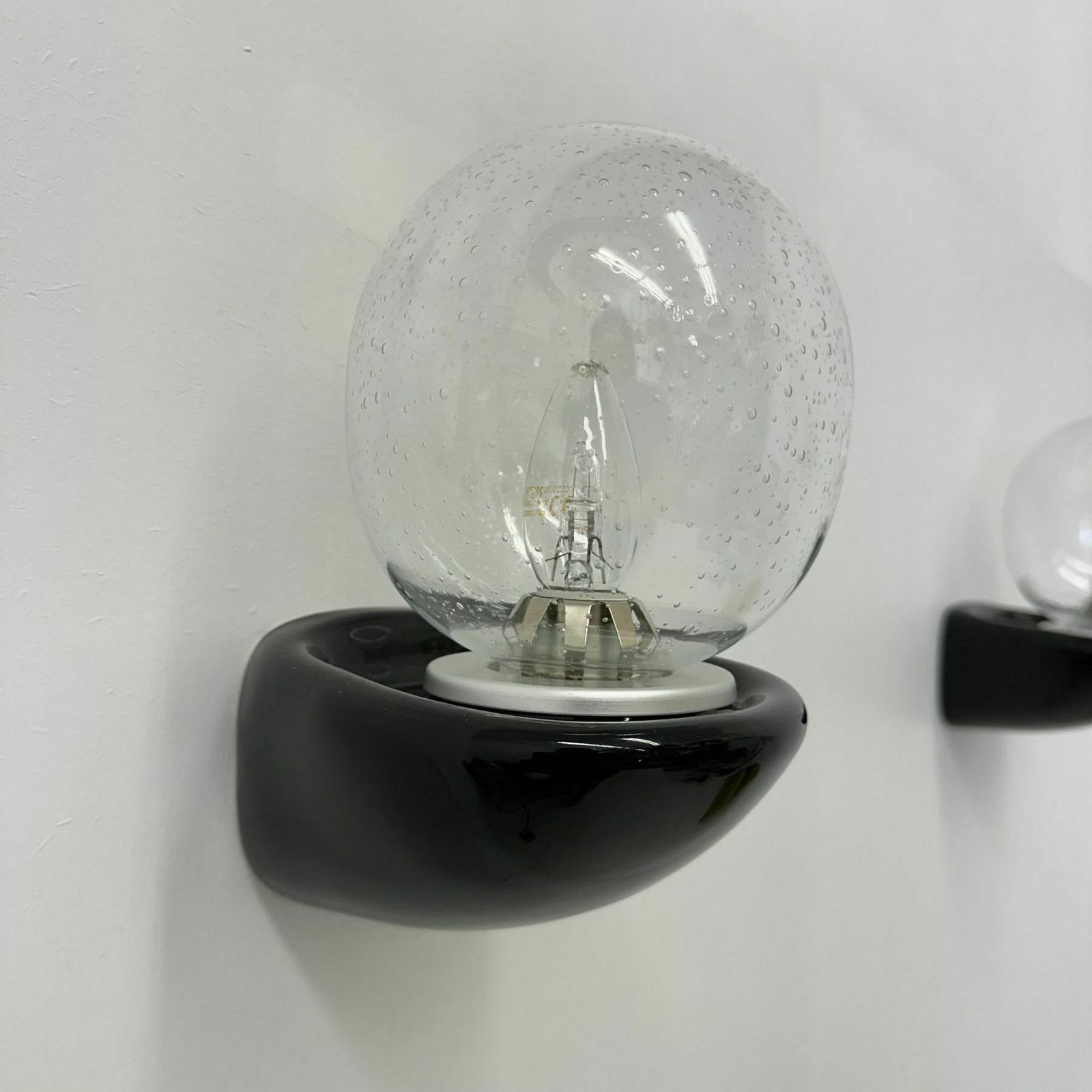 photo vinterior Pair Of 2 Sphinx Holland Ceramic Wall Lamps , 1980s