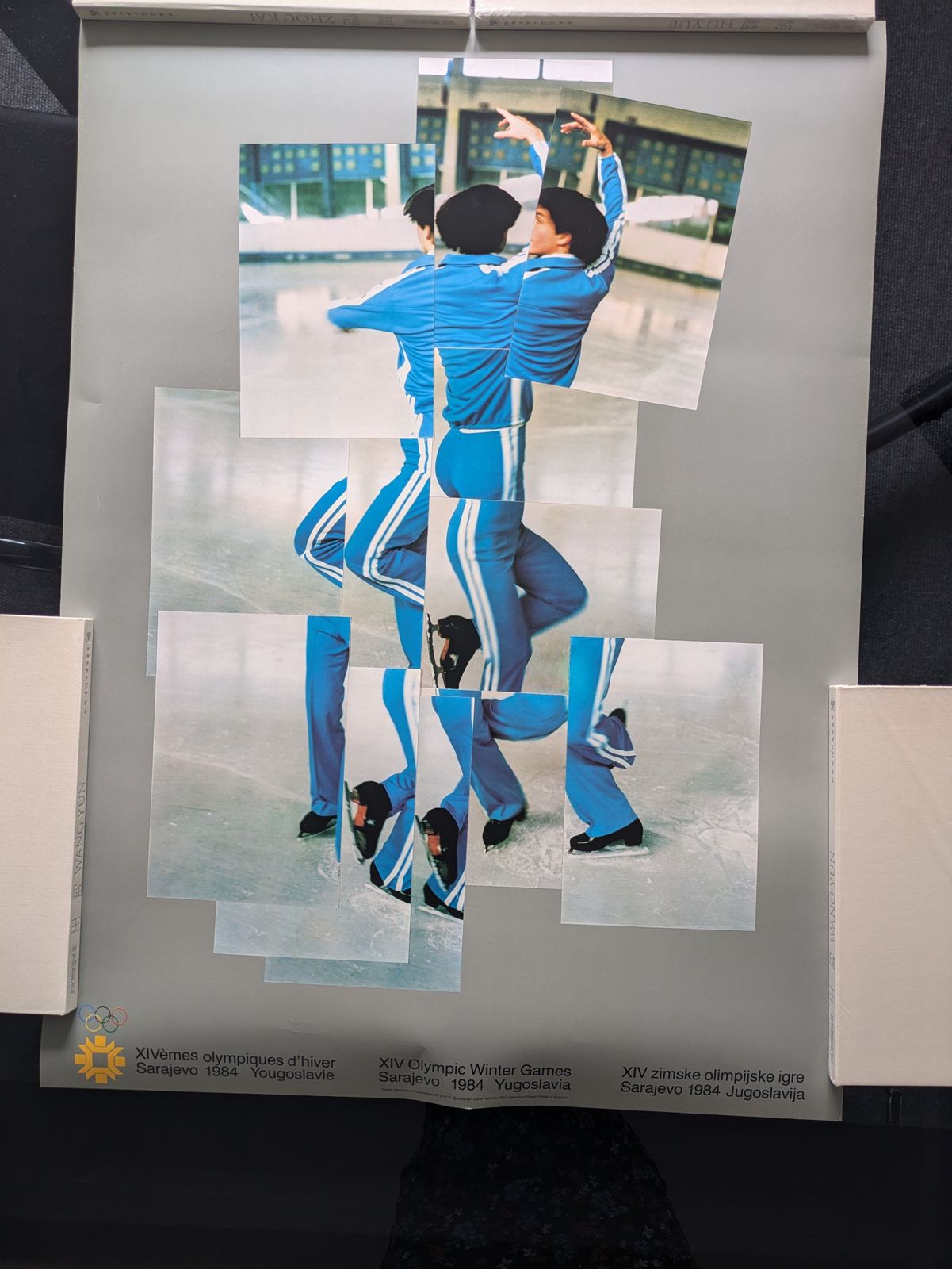 The Skater Official Olympic Games Poster(1984 Xi̇v Sarajevo Winter Olympics),1984 photo furniture