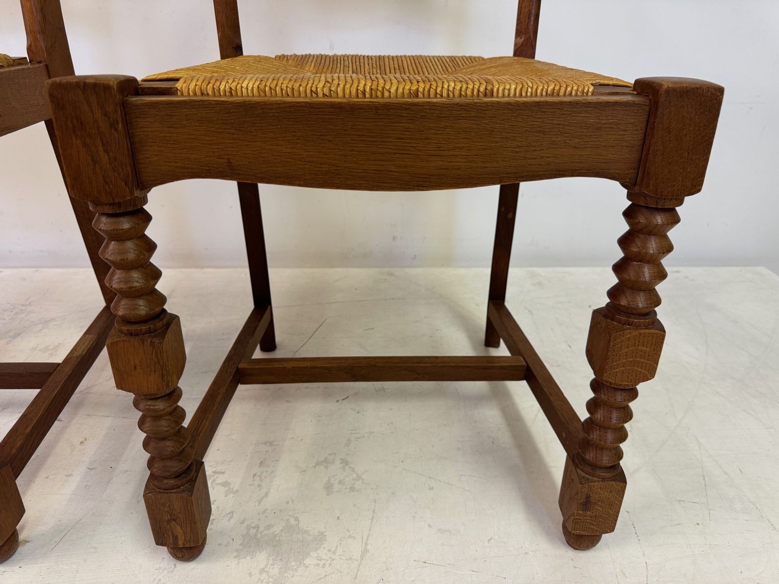 495.0 Pair Of 1950s French Side Chairs In The Style Of Charles Dudouyt photo