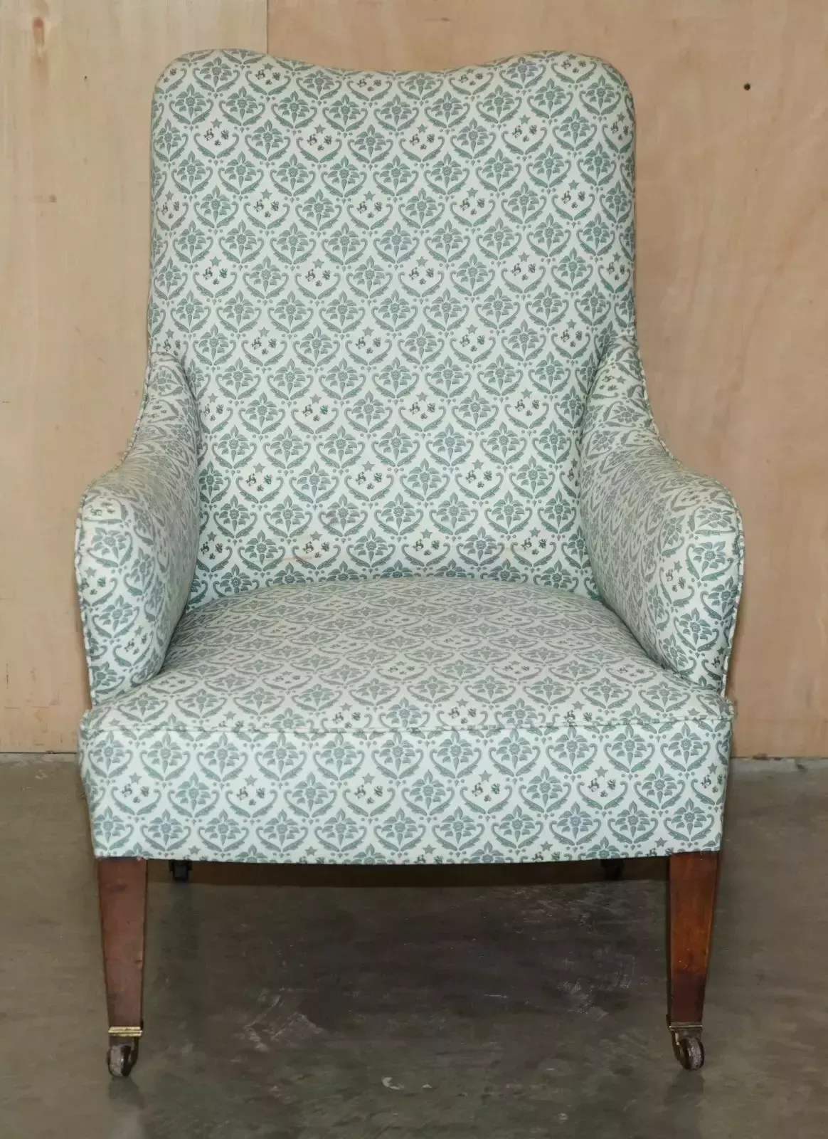 Rare Antique Victorian Howard & Son's Armchair With The Original Ticking Fabric photo furniture