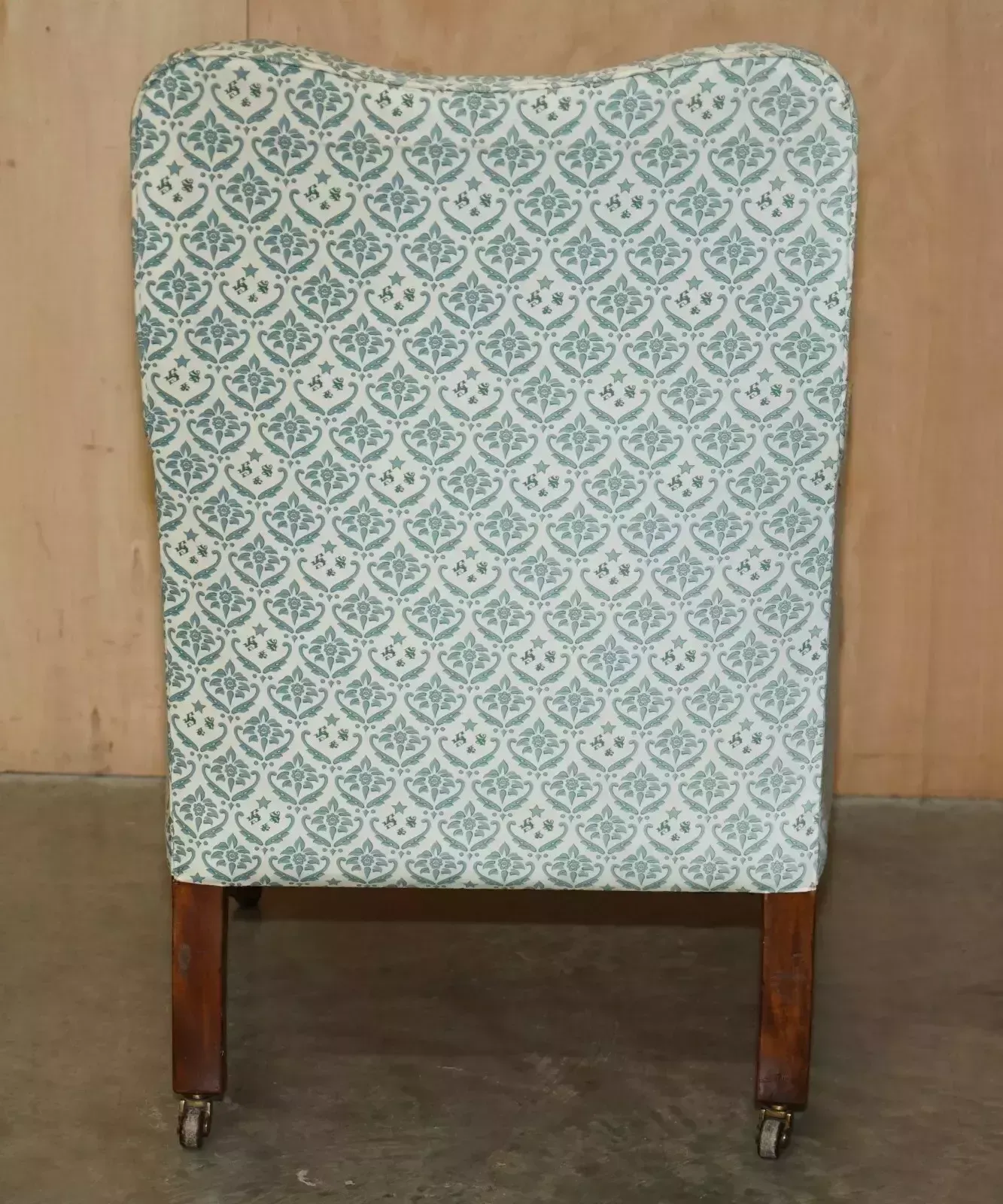 photo vinterior Rare Antique Victorian Howard & Son's Armchair With The Original Ticking Fabric