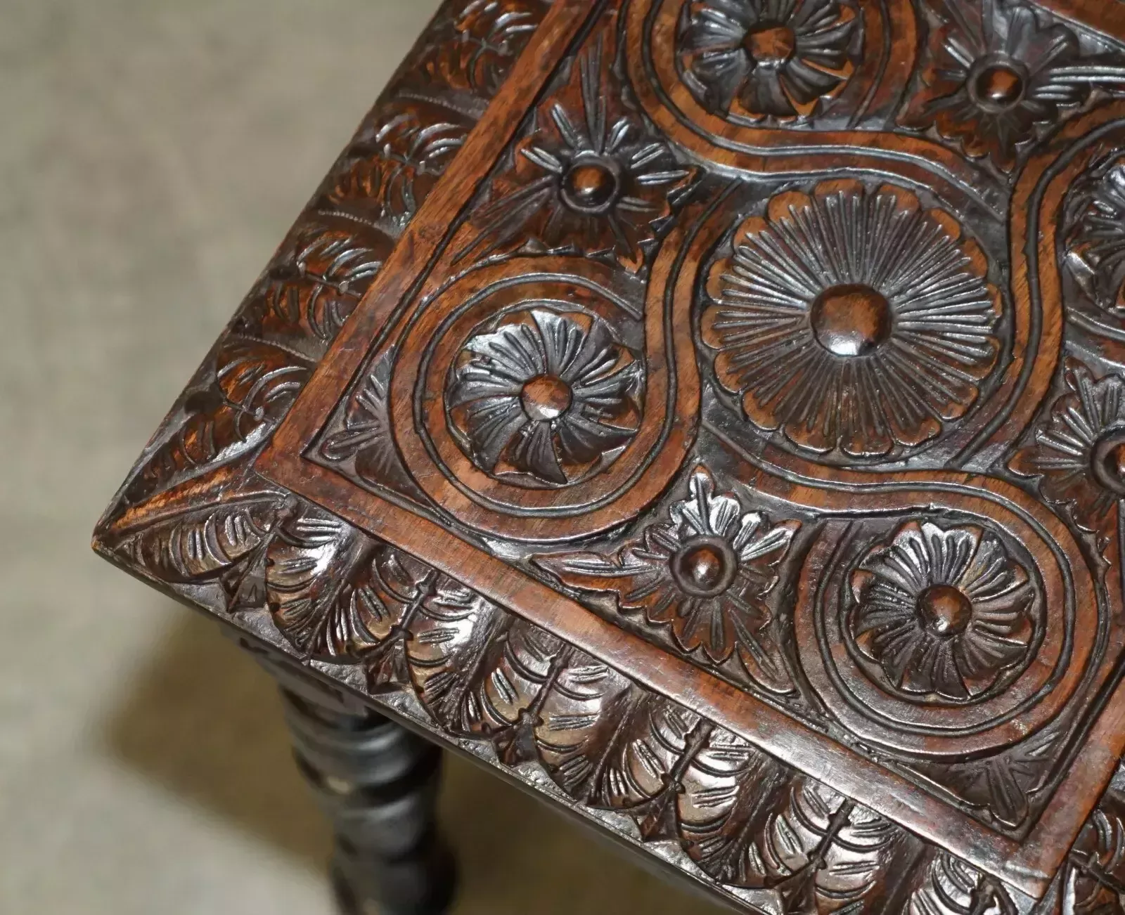 Exquisite Side Table Made From The Timber Of Hms Foudroyant Nelsons Flagship photo 2850.0