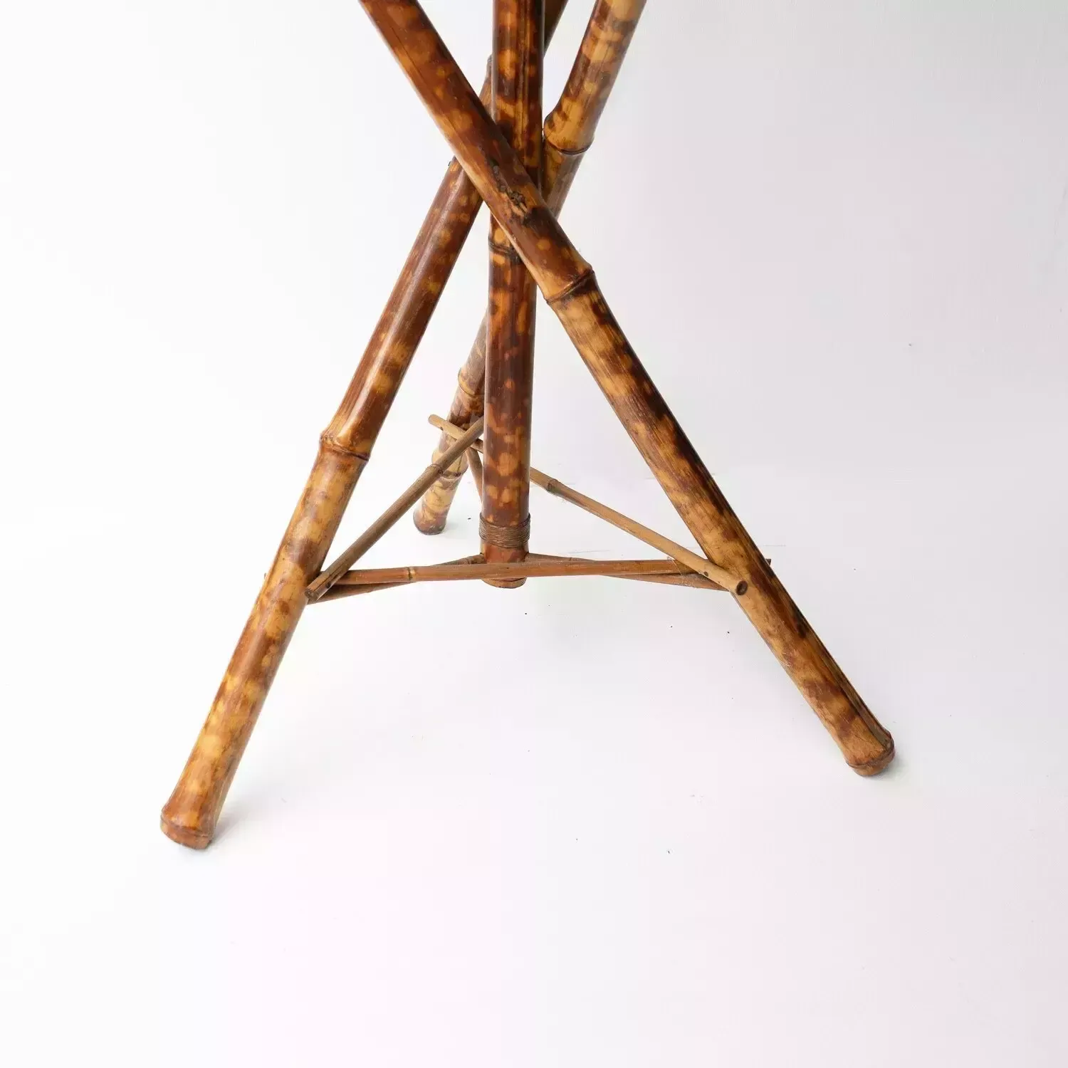 Antique Victorian Aesthetic Movement Bamboo Jardiniere Plant Stand, 19th Century photo vintage