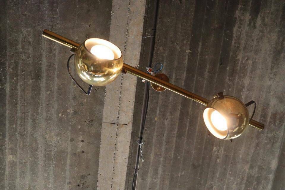Set Of Vintage Brass Ceiling And Wall Lamps By Sische Leuchten, Germany 1960's. photo Lighting