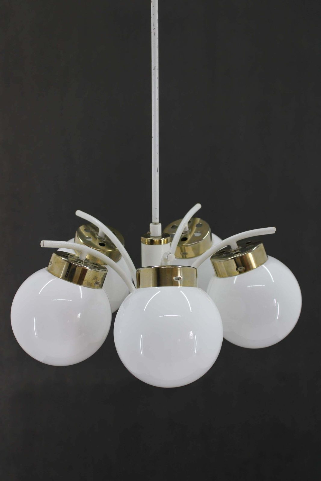 1970s Glass Chandelier By Instala Decin, Czechoslovakia photo 443.0