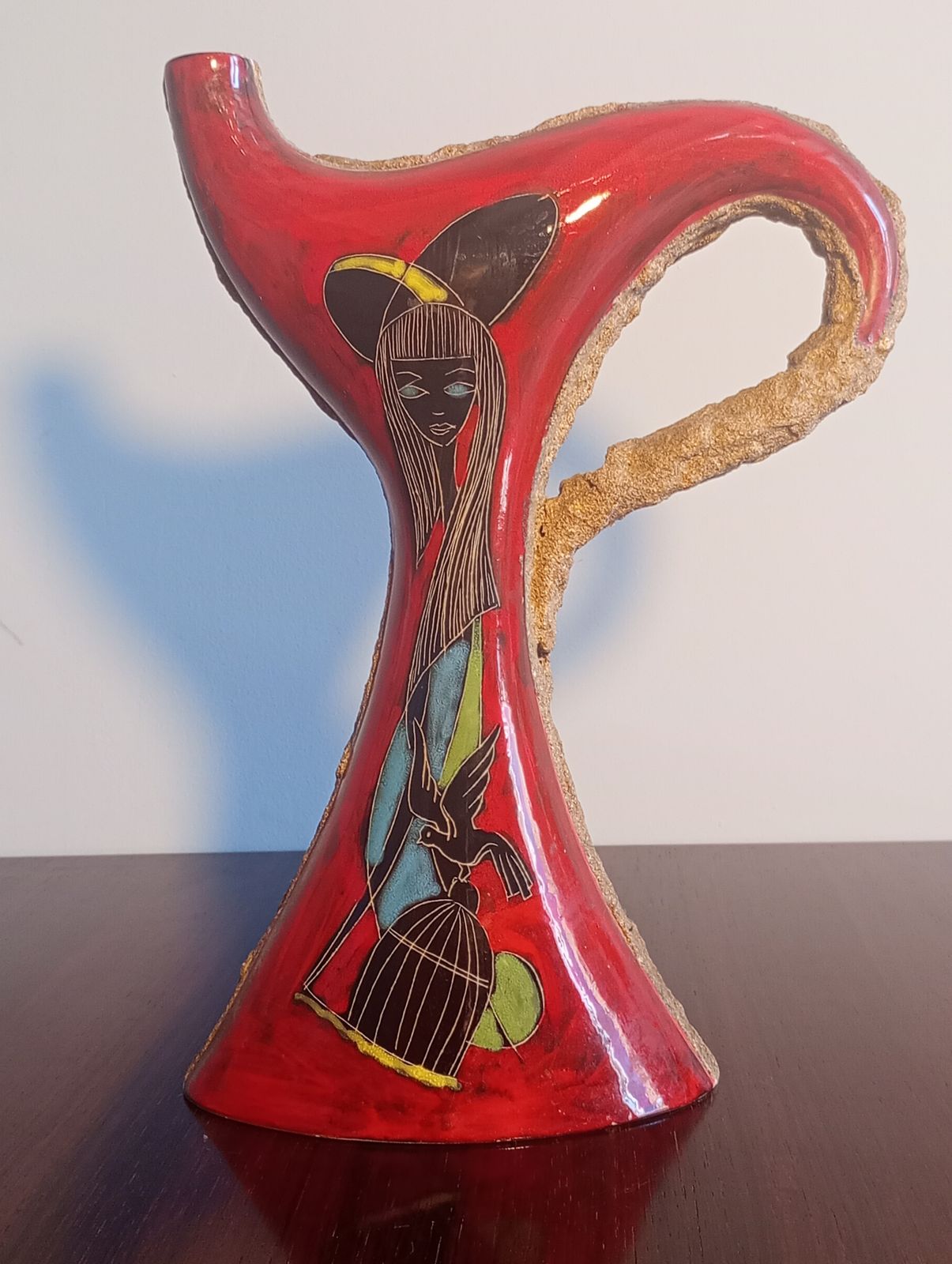 Vase By Coronetti Cunardo, Italian Modern Mid Century 1950s