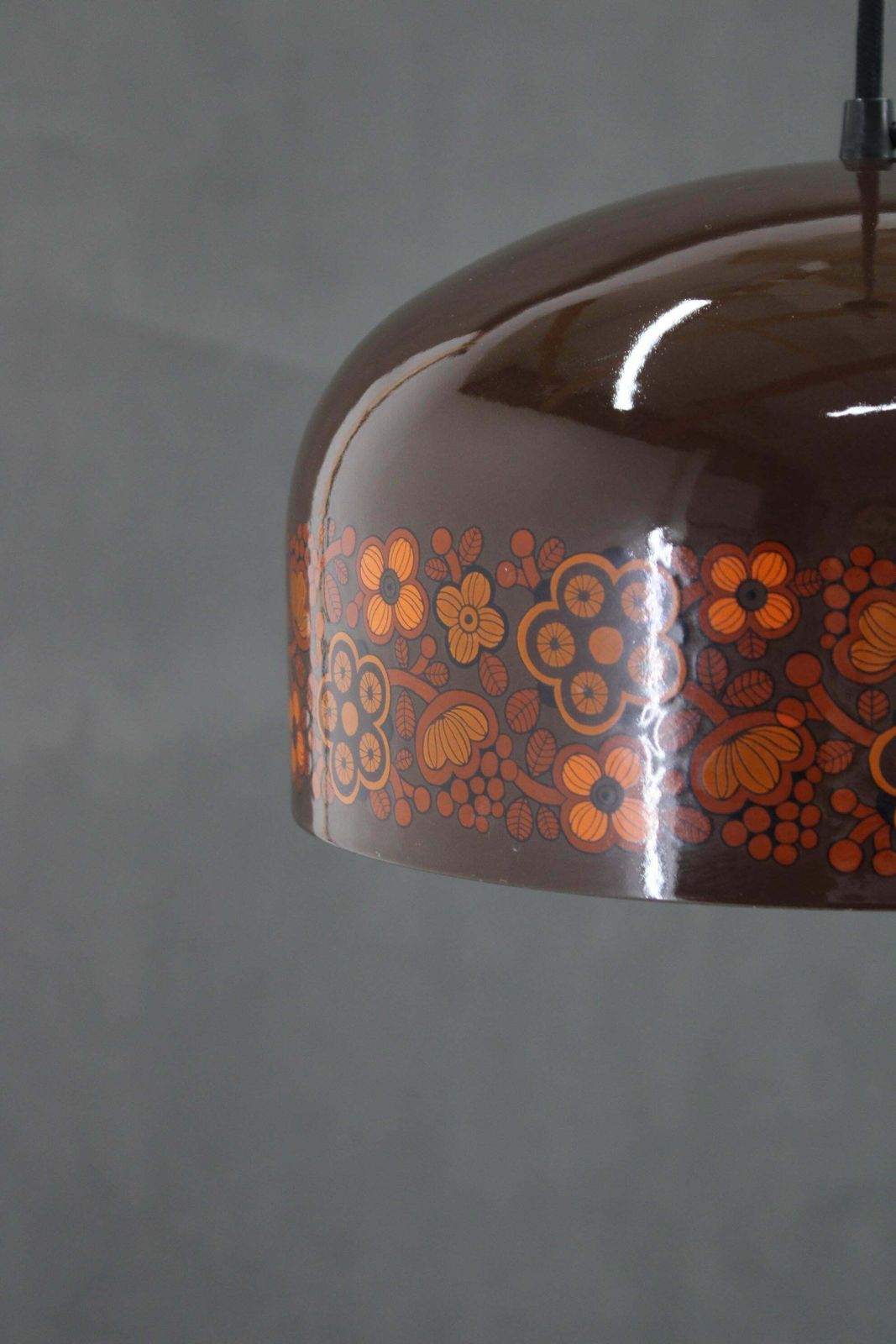 1970s Pendant Lamp With Floral Motiv, Czechoslovakia photo Lighting