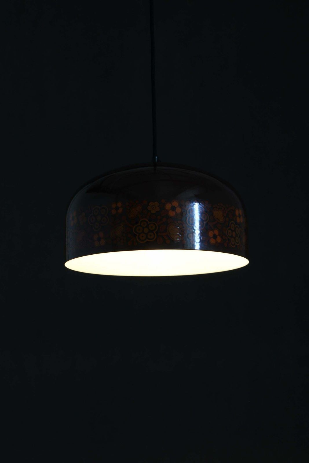 1970s Pendant Lamp With Floral Motiv, Czechoslovakia photo buy