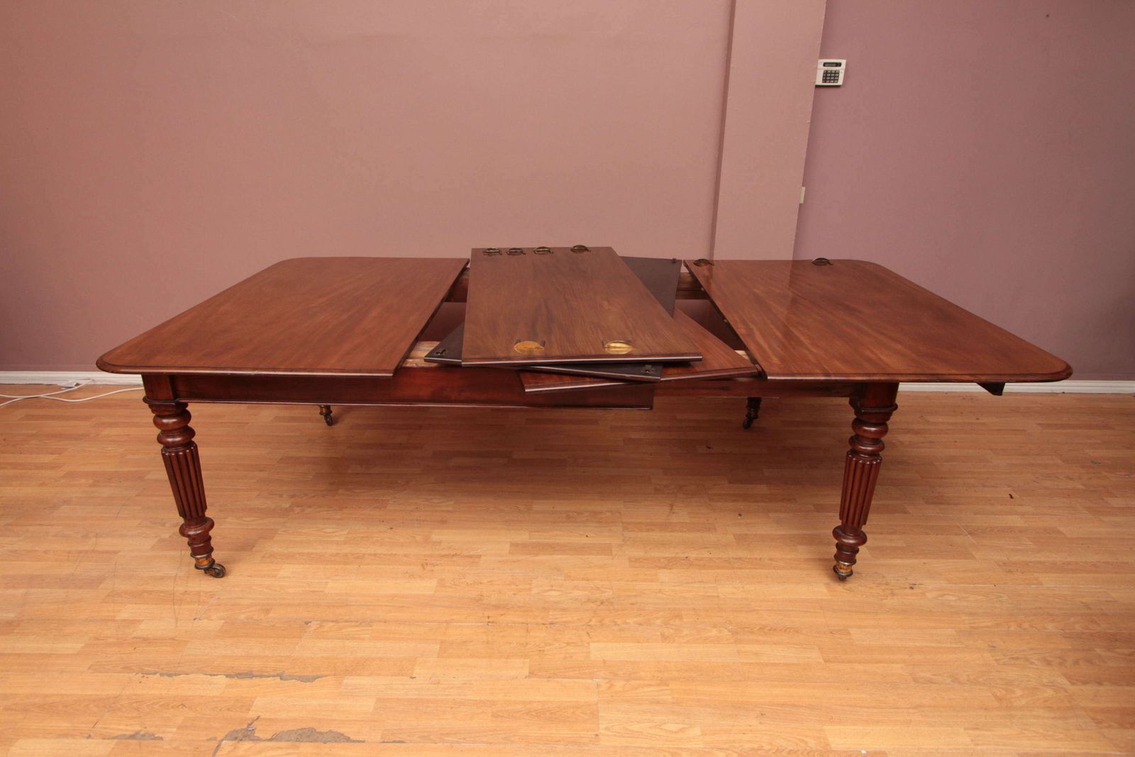 A Cuban Mahogany Extending Dining Table C1820 By Charles Stewart photo vintage