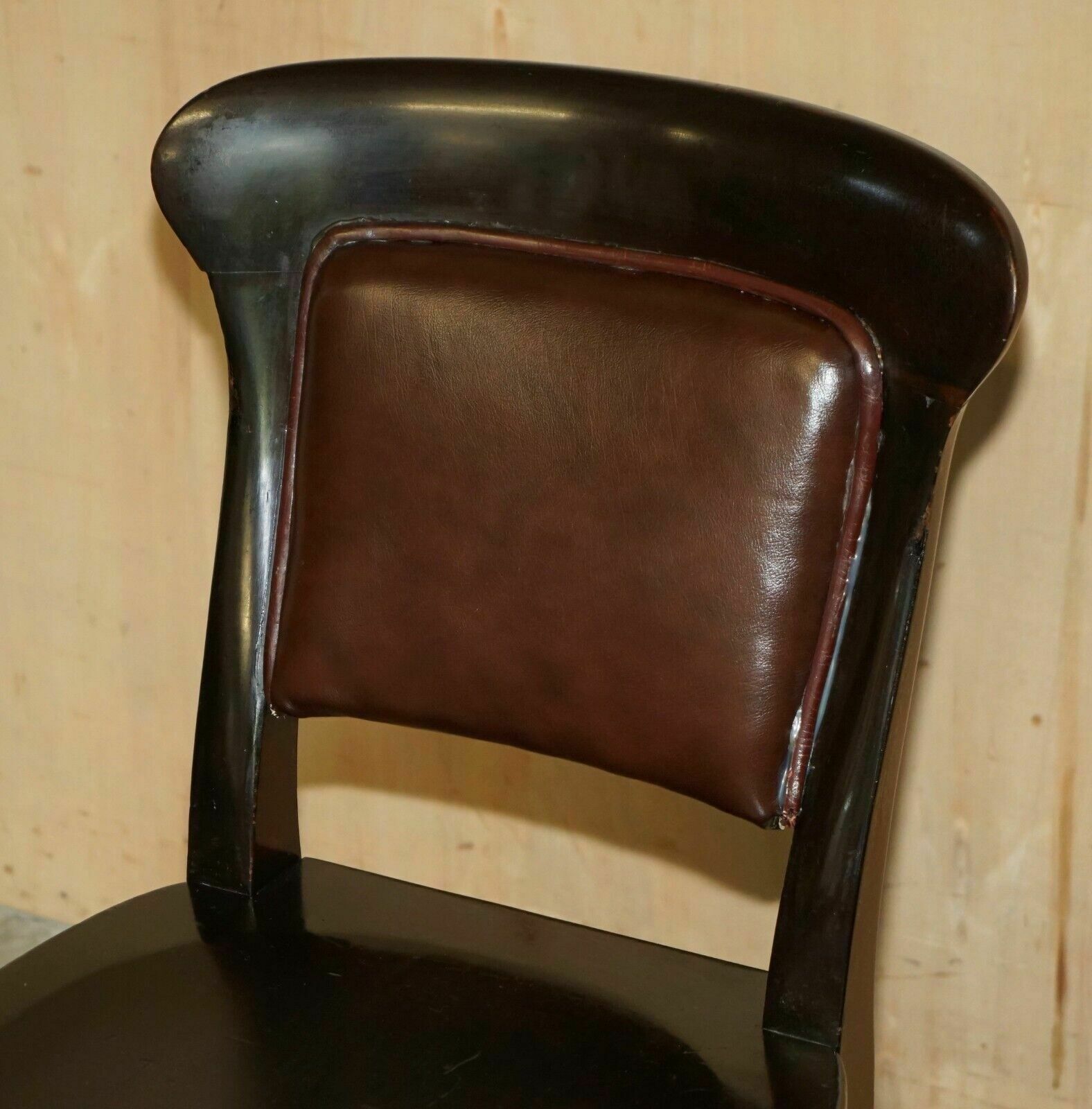 Ten Antique Holland & Son's Dining Chairs From The British Museum Reading Room photo vintage
