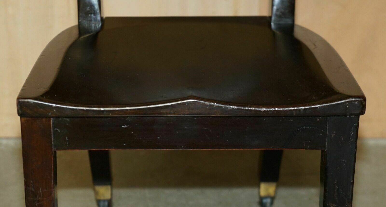 photo vinterior Ten Antique Holland & Son's Dining Chairs From The British Museum Reading Room